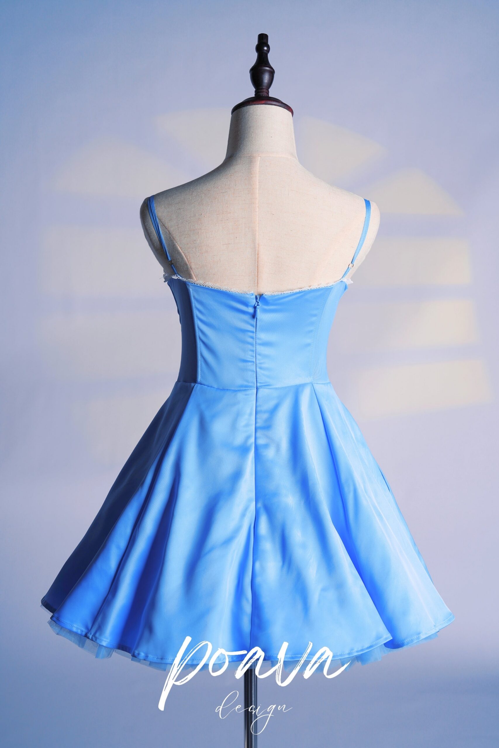 CINDERELLA BLUE TULLE MINI DRESS FOR PARTY
