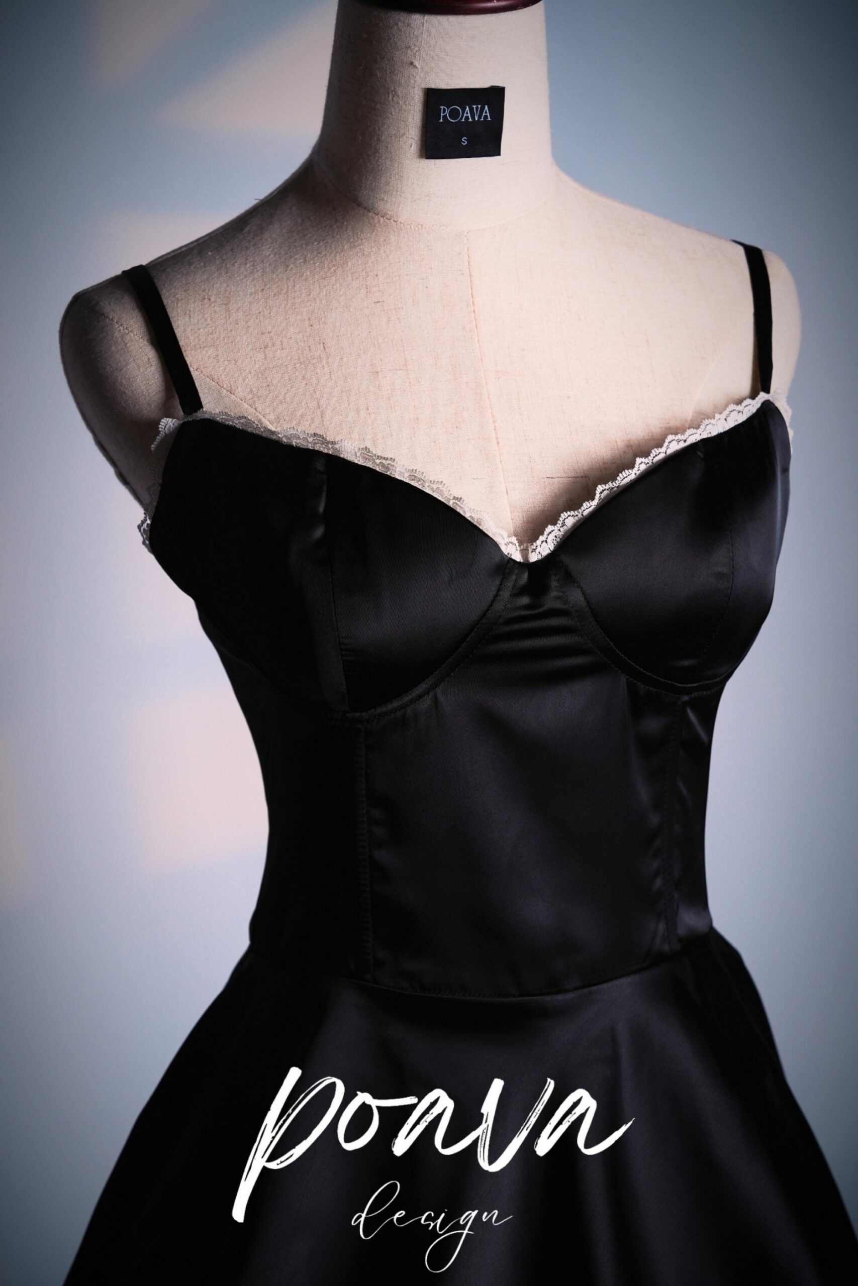 BLACK TULLE MINI DRESS FOR PARTY