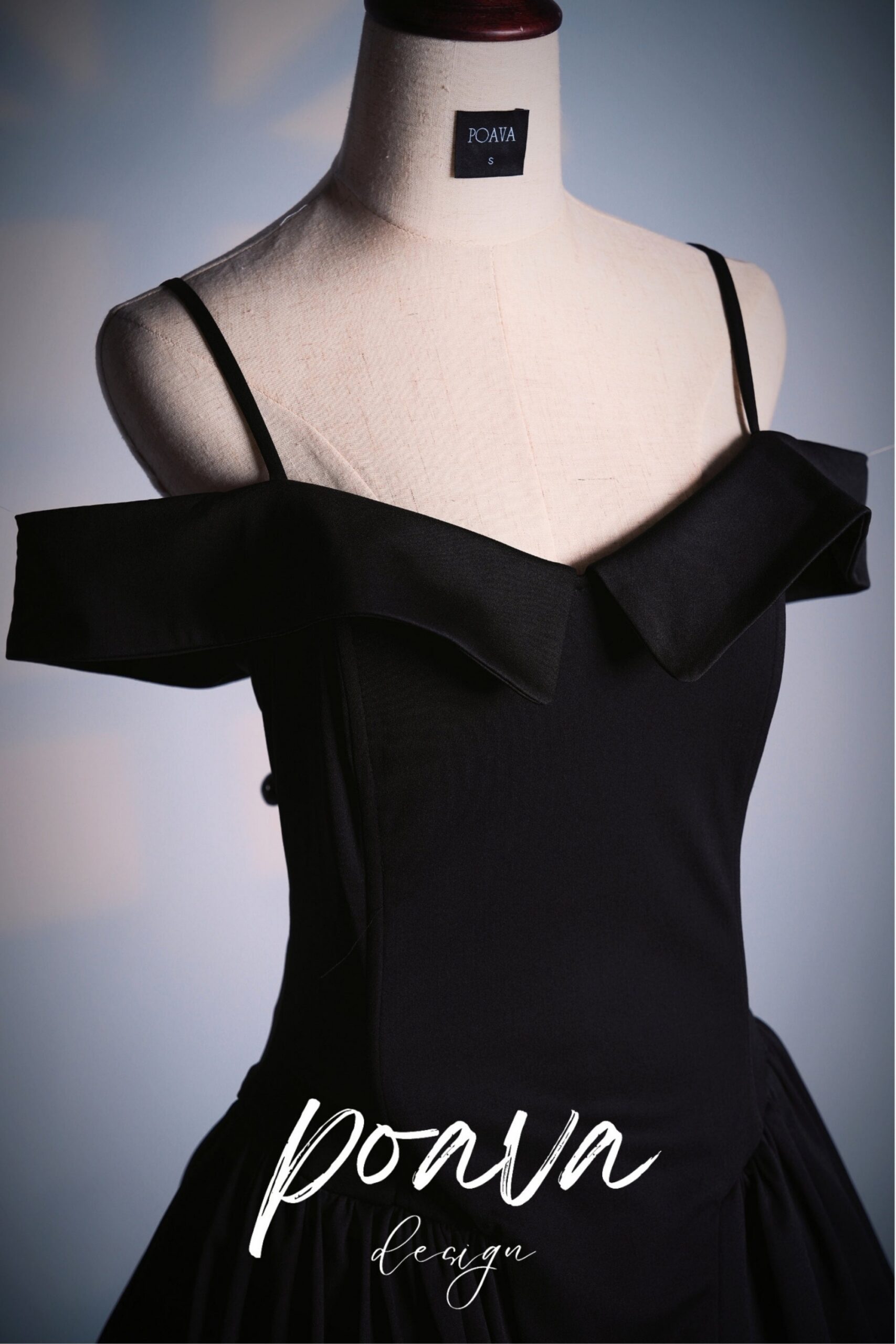 BLACK OFF-SHOULDER MINI DRESS FOR PARTY