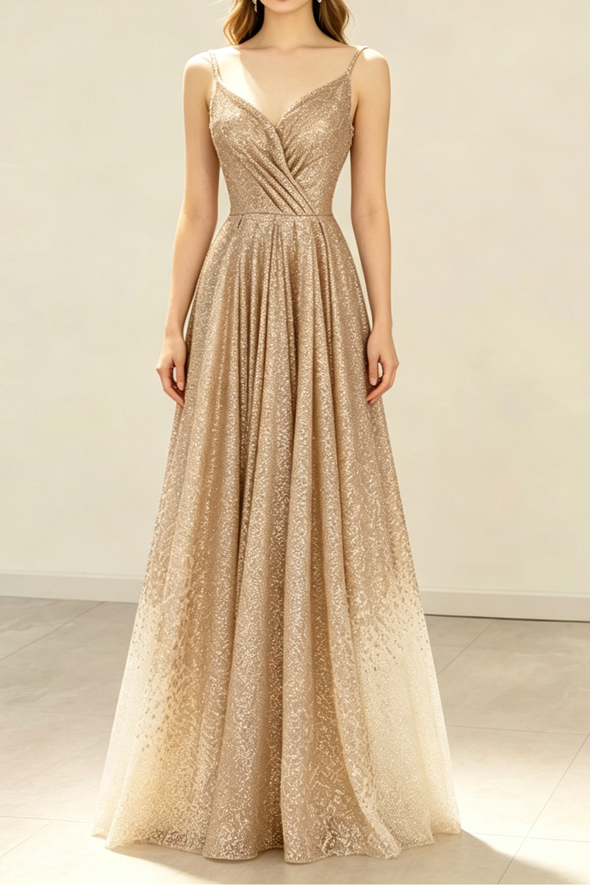 584574c00a434508d221ba79a907385c GOLD V-NECK SEQUIN PROM BODYCON DRESS