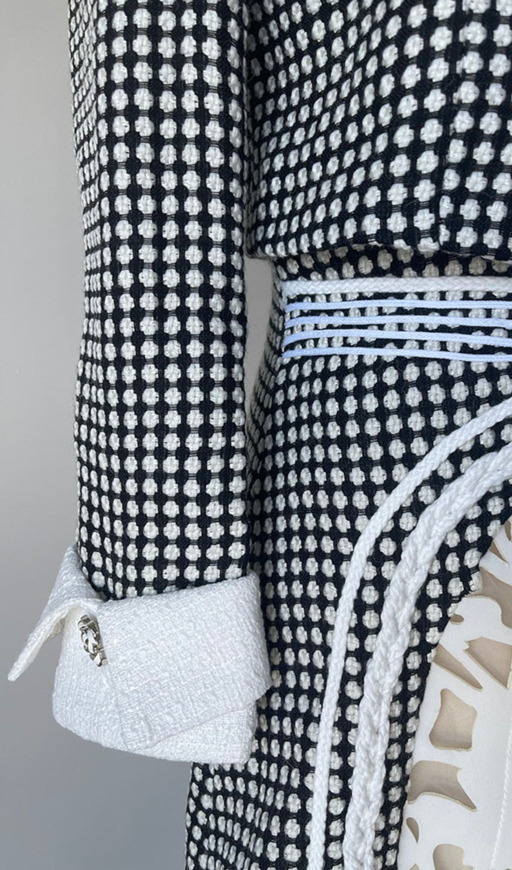 PLAID A-LINE SKIRT SET WITH BOWKNOT TOP