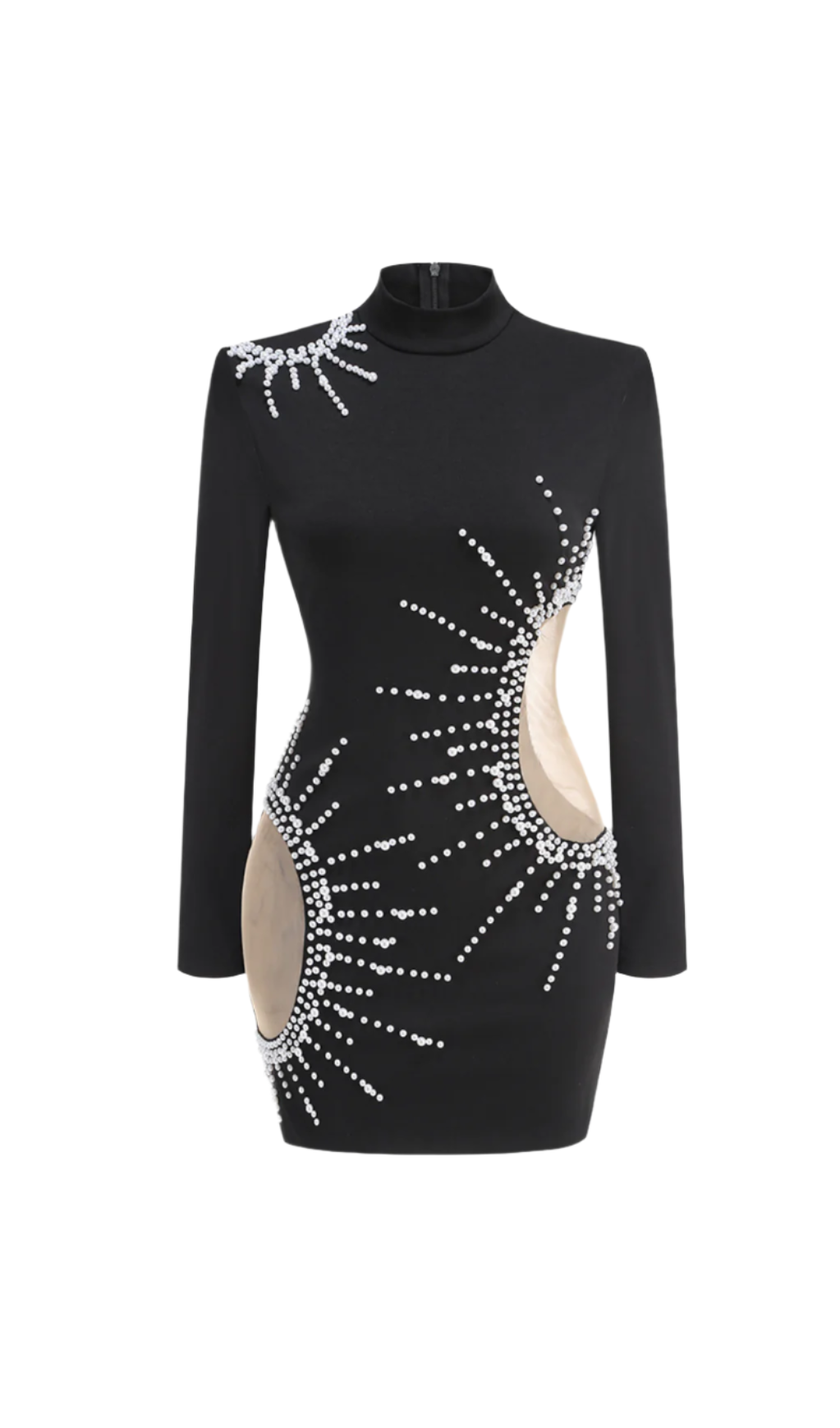 CAMILLE PEARL MINI DRESS BLACK COCKTAIL