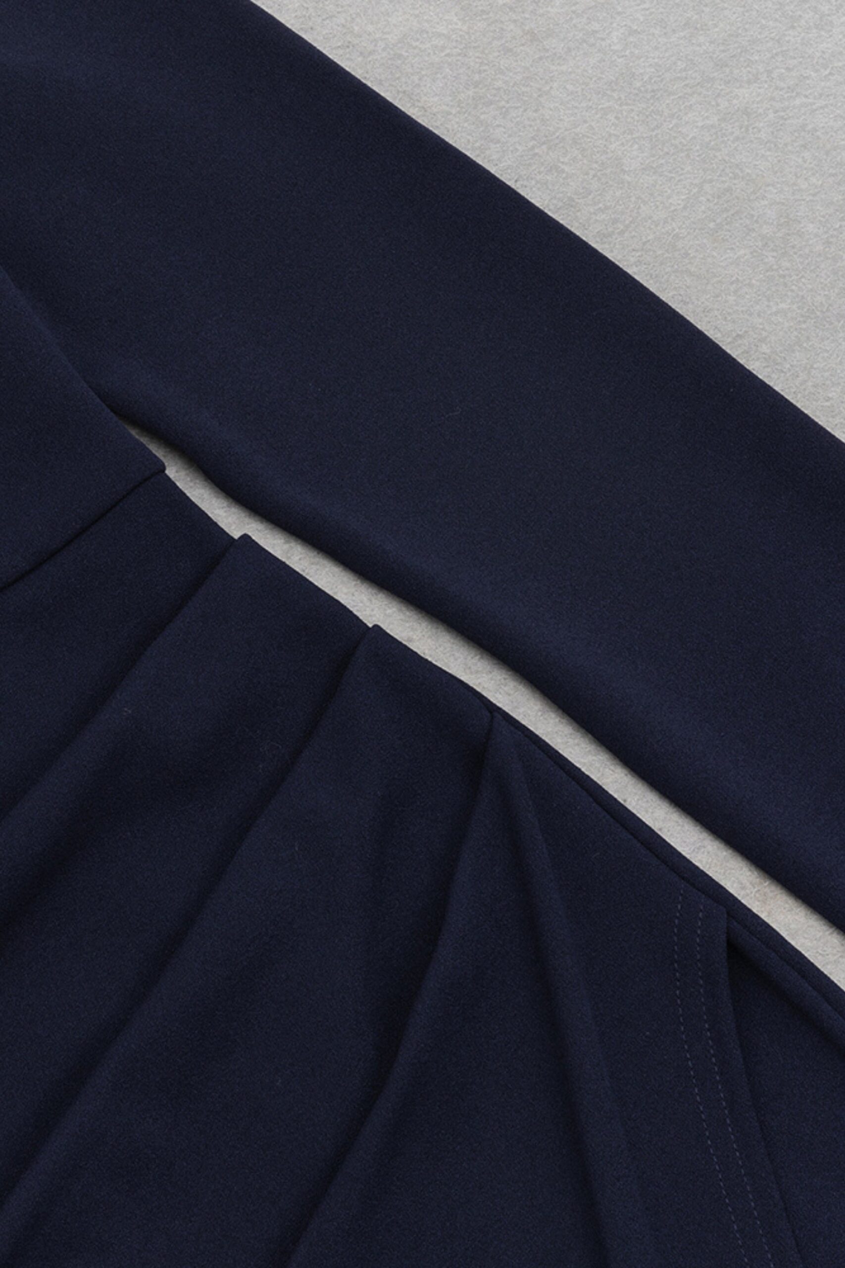 LONG SLEEVE SPLIT MAXI DRESS DARK BLUE PARTY