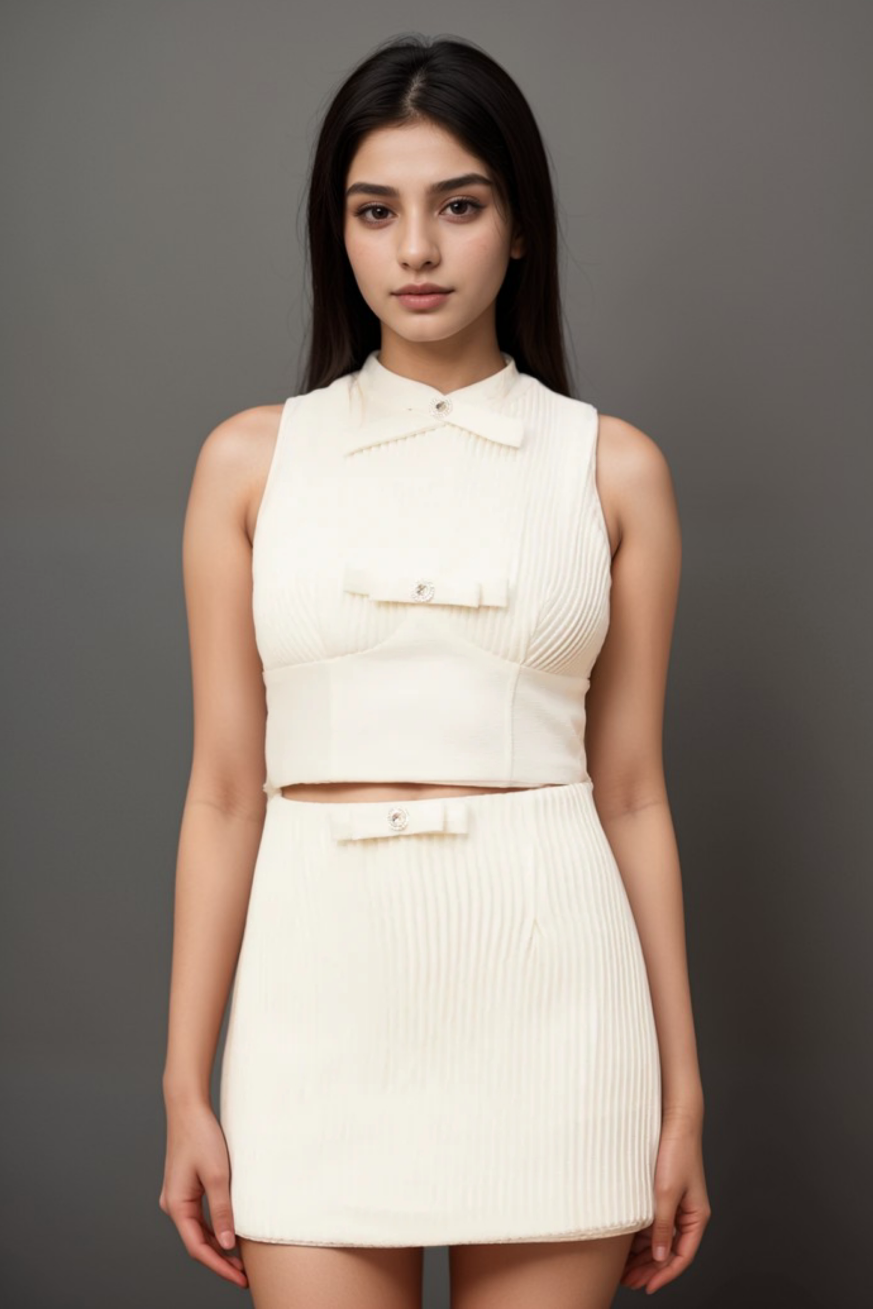 FLAMINIA WHITE BOW SET FOR WEDDING PARTY