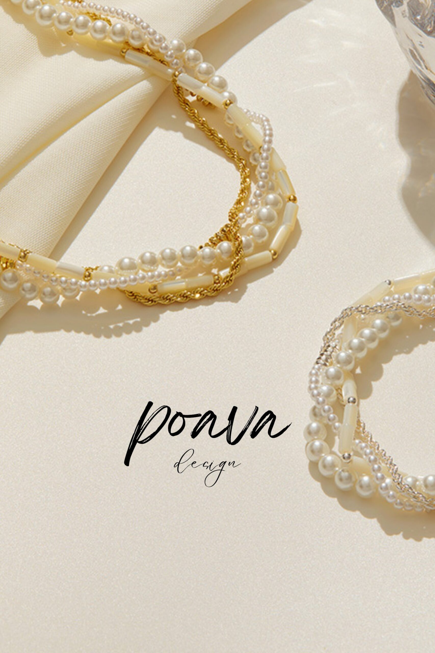 GOLD PEARL NECKLACE, CLASSIC BRIDAL JEWELRY