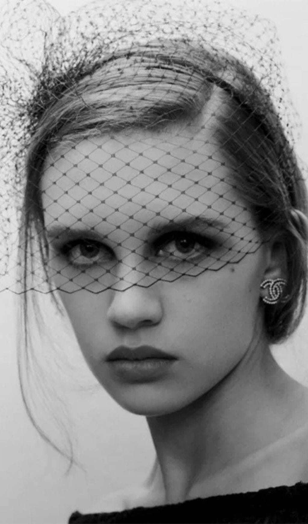 MATTE MESH NET VEIL HEADBAND FOR WEDDING