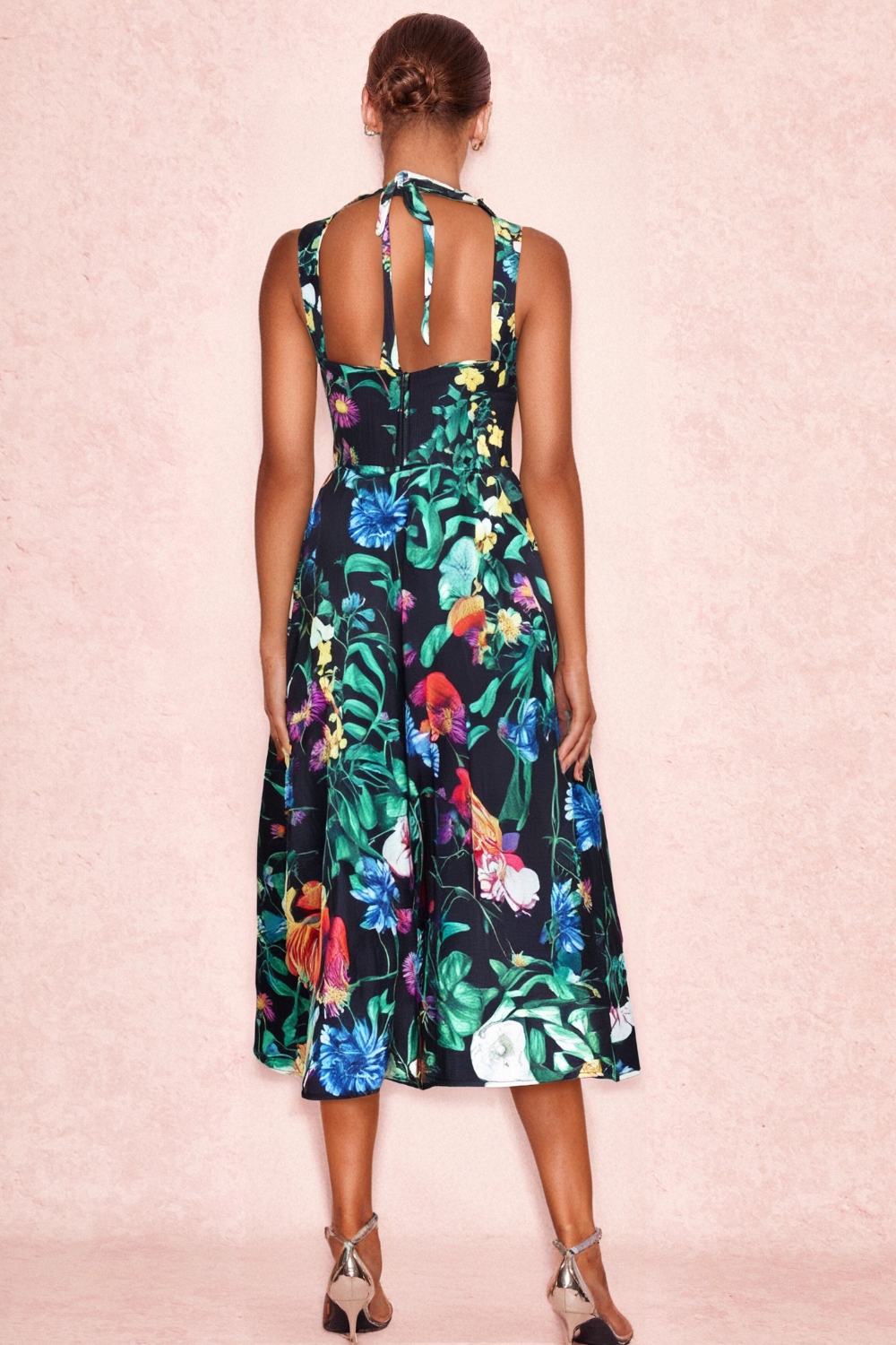 FLOWER PRINT TWO PIECE SET VACATION OUTFIT