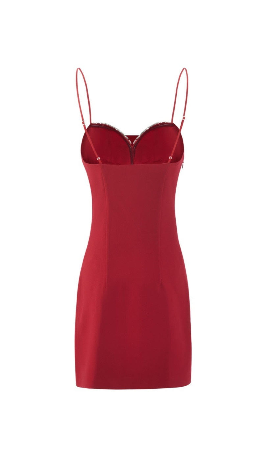 SATIN PEARL MINI DRESS, RED, COCKTAIL PARTY