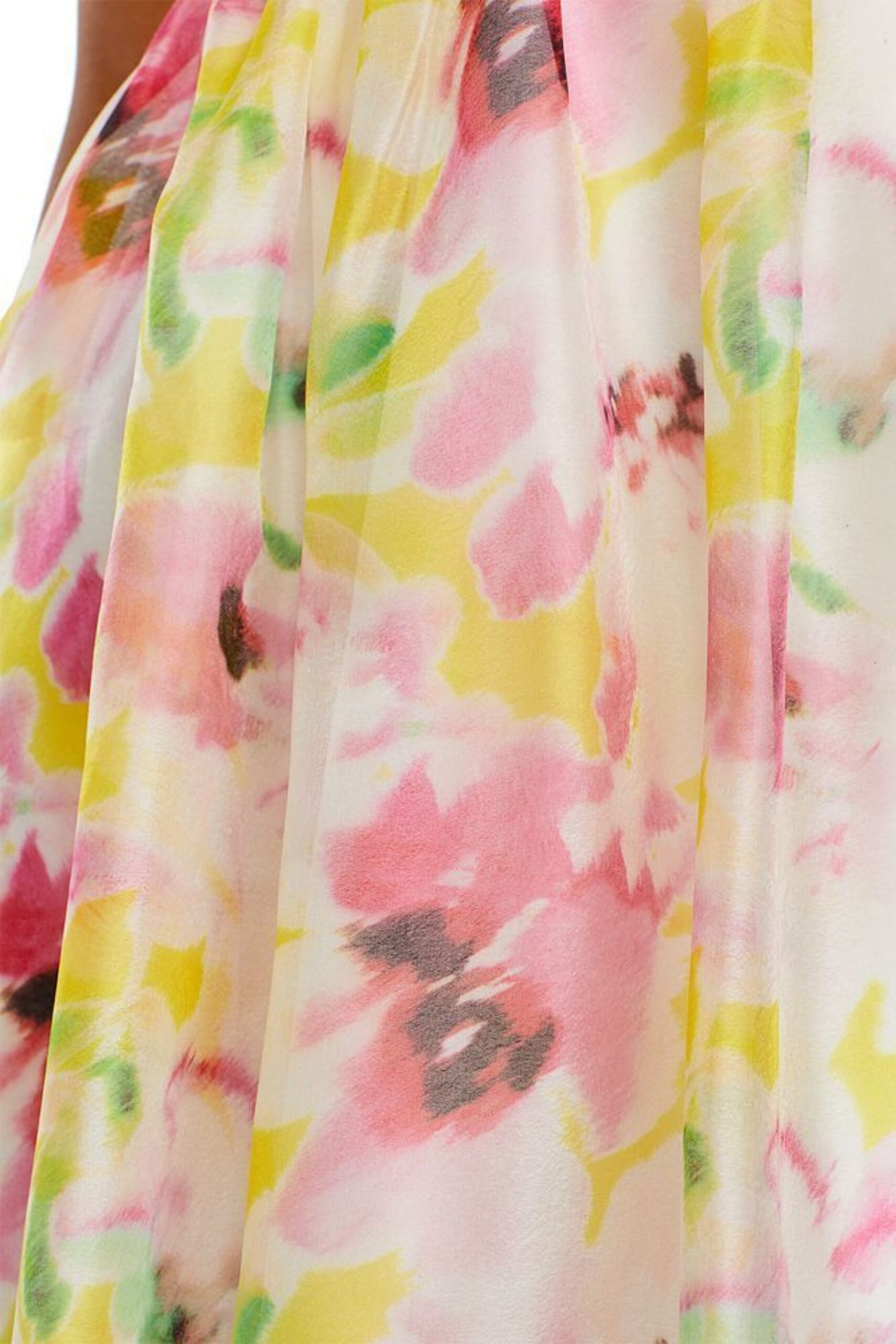 FLORAL V-NECK MINI DRESS FOR PARTY