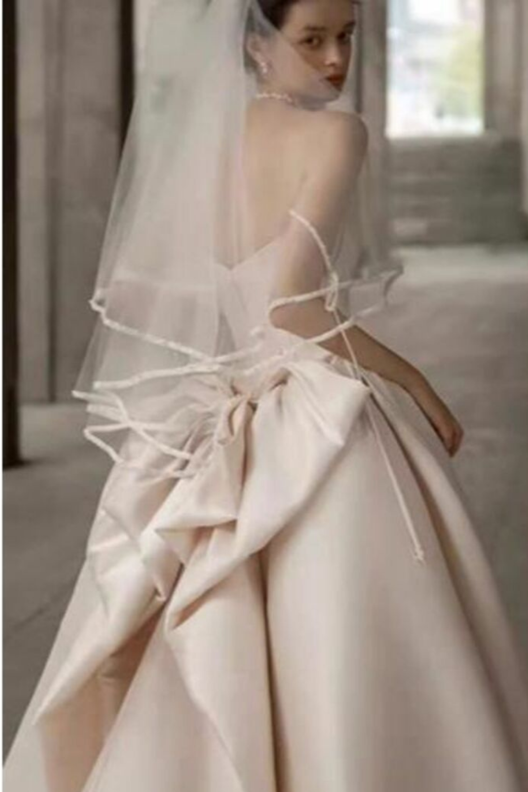 CHAMPAGNE A-LINE SATIN PARTY DRESS