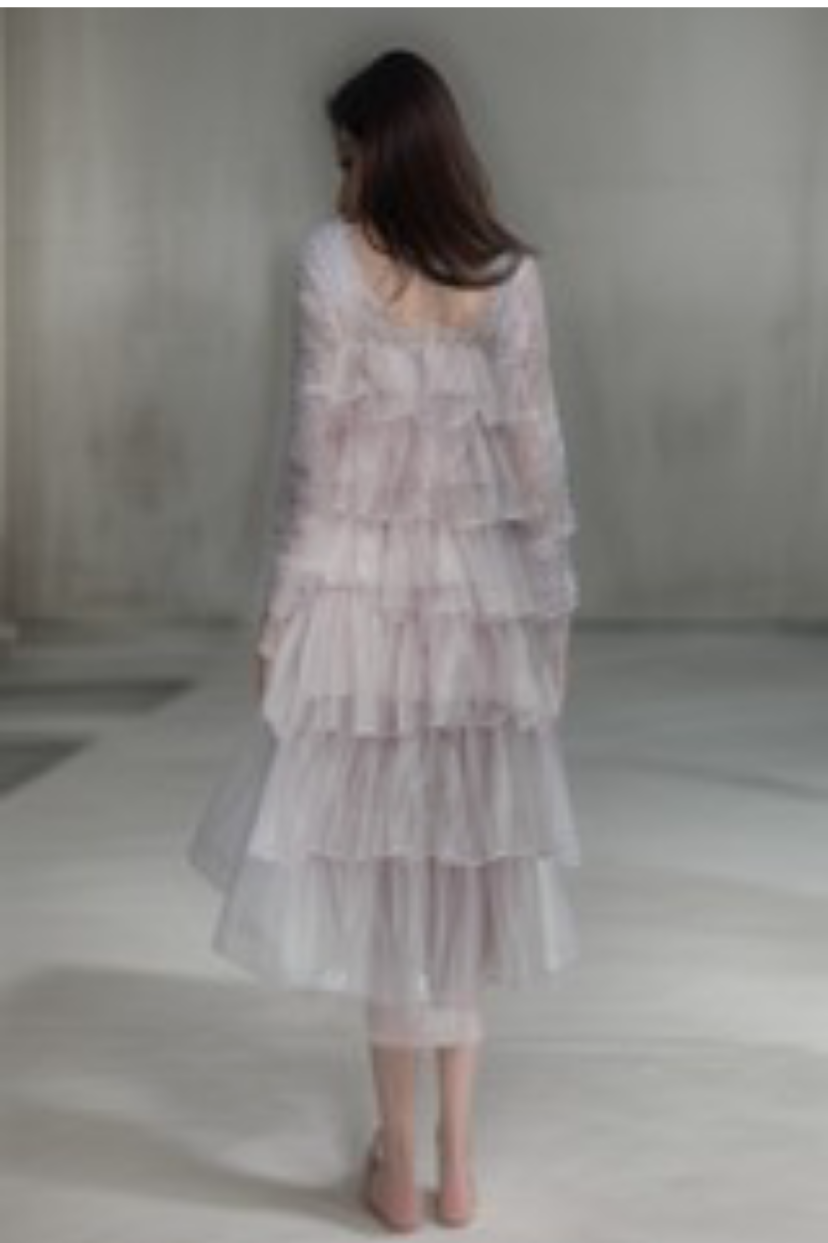 LAYERED RUFFLE HALTER SPARKLE SHEER DRESS FOR PARTY