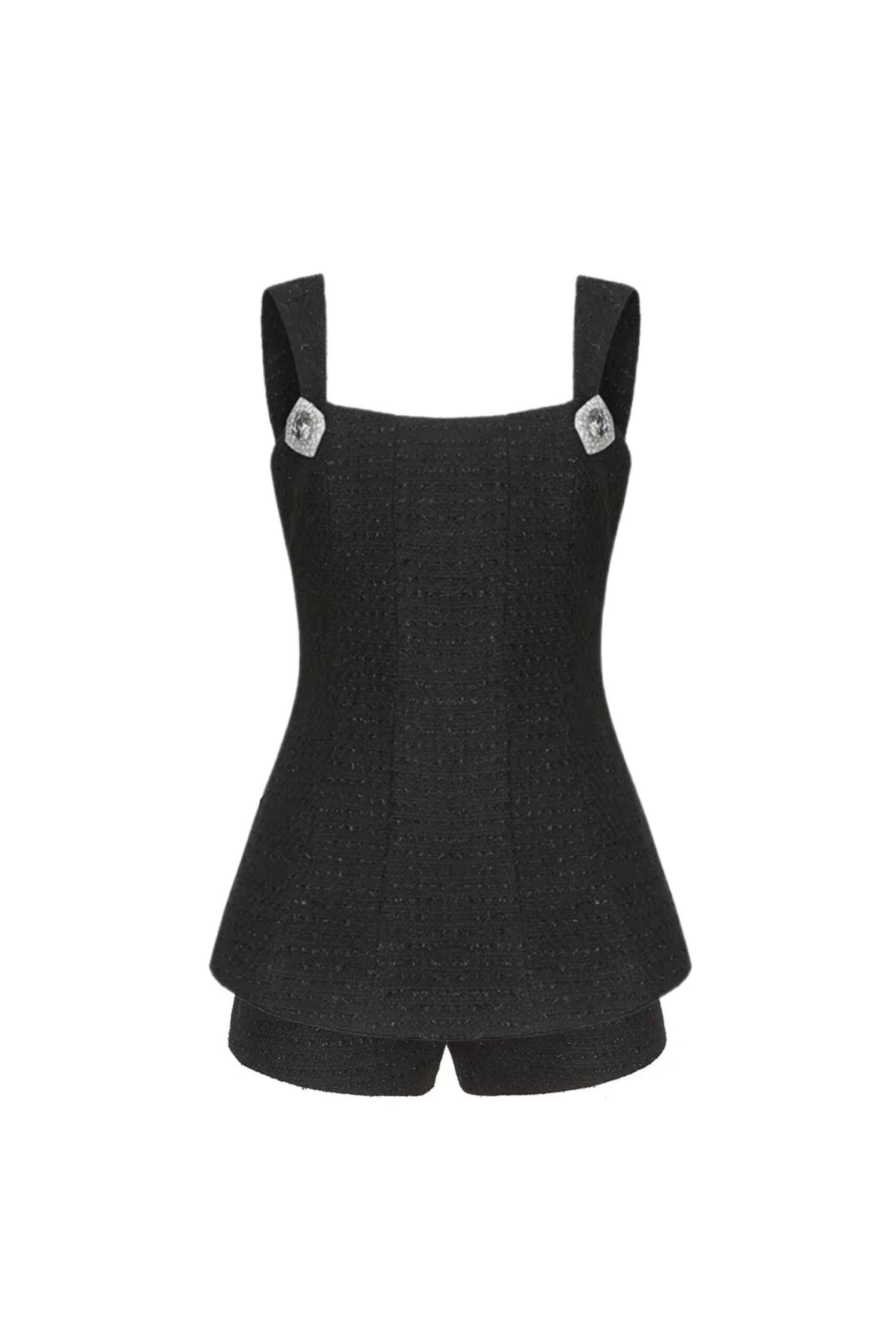 BLACK BOW RHINESTONE SET - EVENING PARTY WEAR
