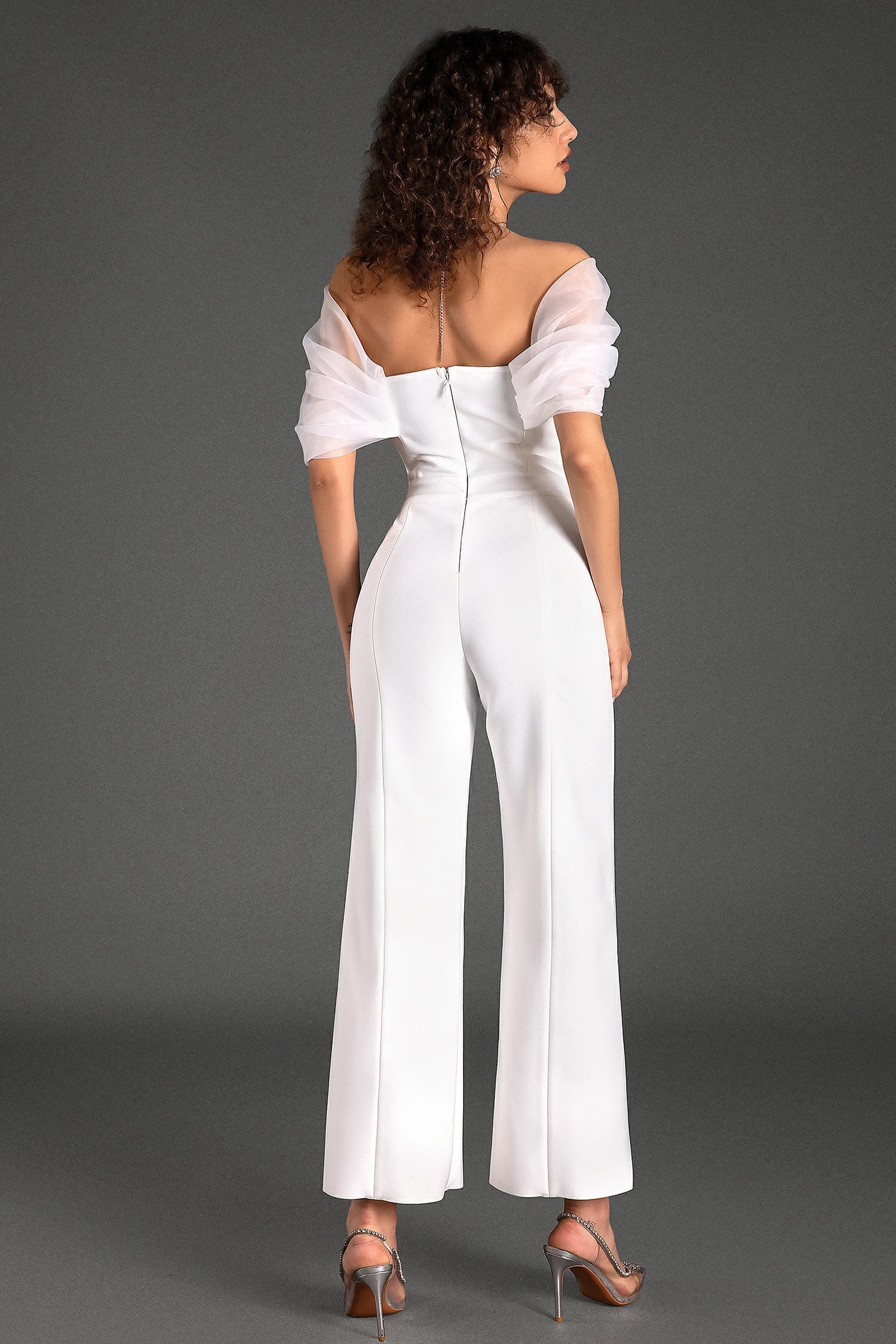 KANE OFF-SHOULDER PATCHWORK JUMPSUIT