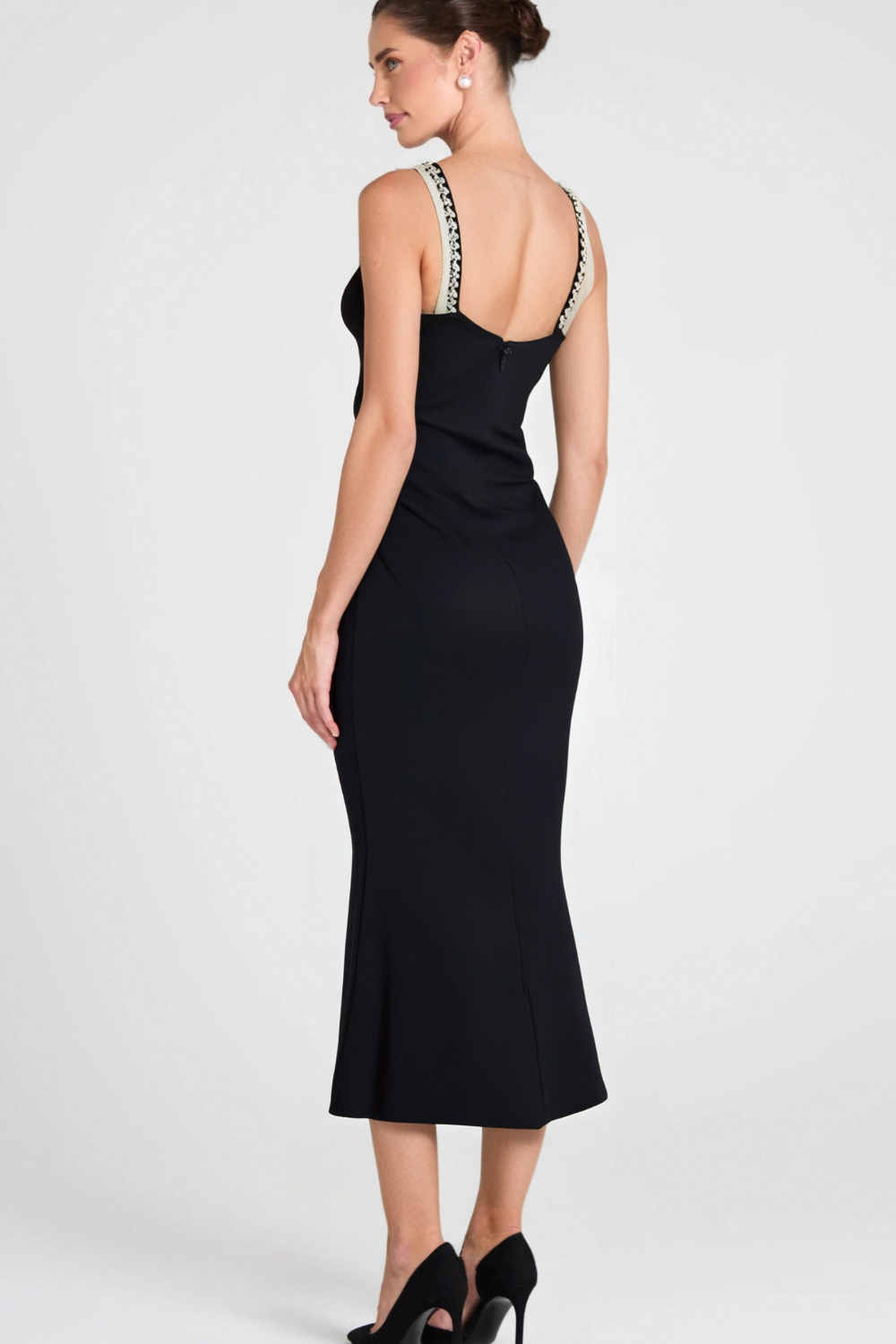 CRYSTAL MERMAID BANDAGE COCKTAIL DRESS