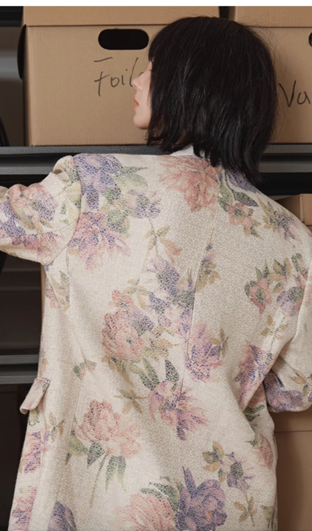 FLORAL PRINT BLAZER FOR WEDDING GUEST