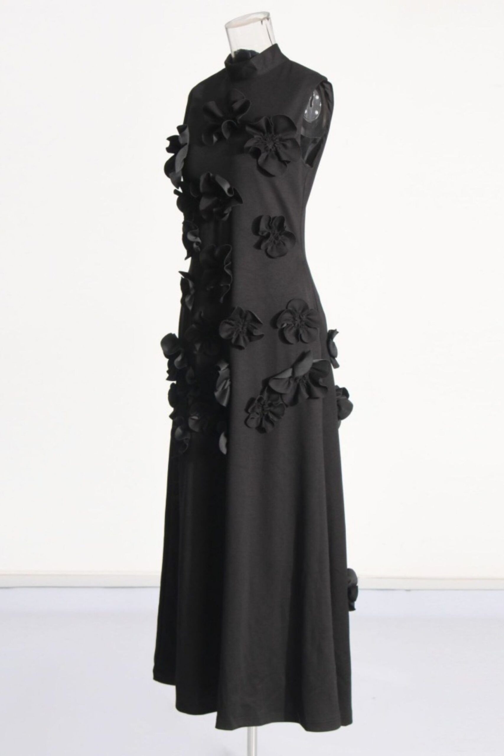 ANNONA BLACK EMBELLISHED MAXI DRESS, FLORAL