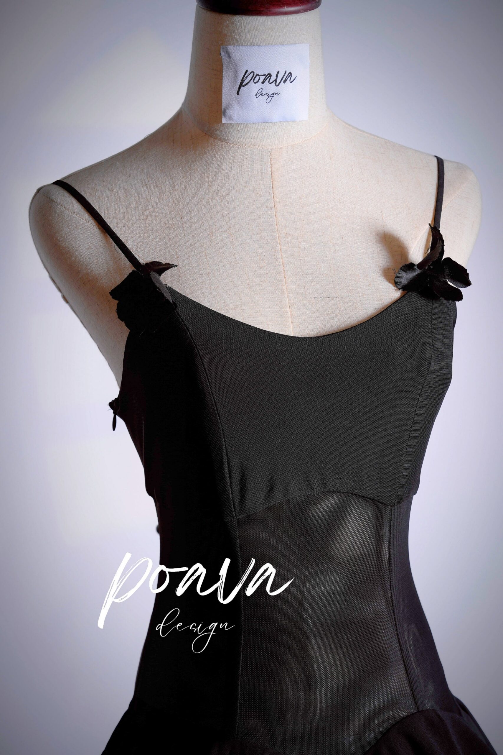 LYCRA BLACK FLORAL MINI DRESS FOR PARTIES