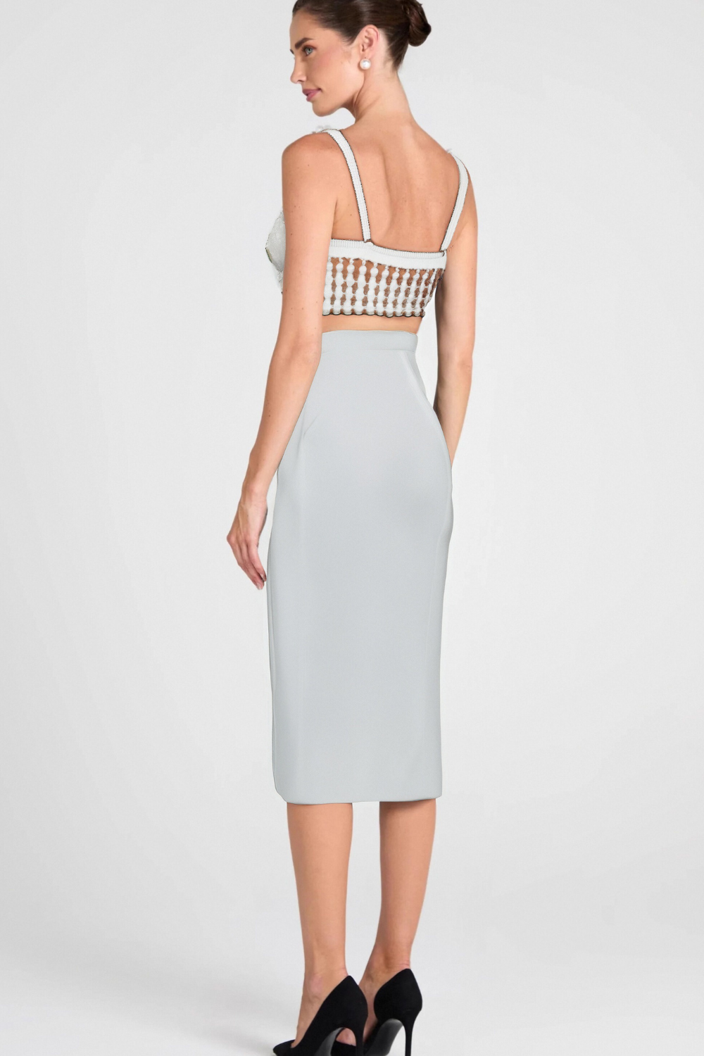 PEARL BUSTIER TOP FOR WEDDING PARTY