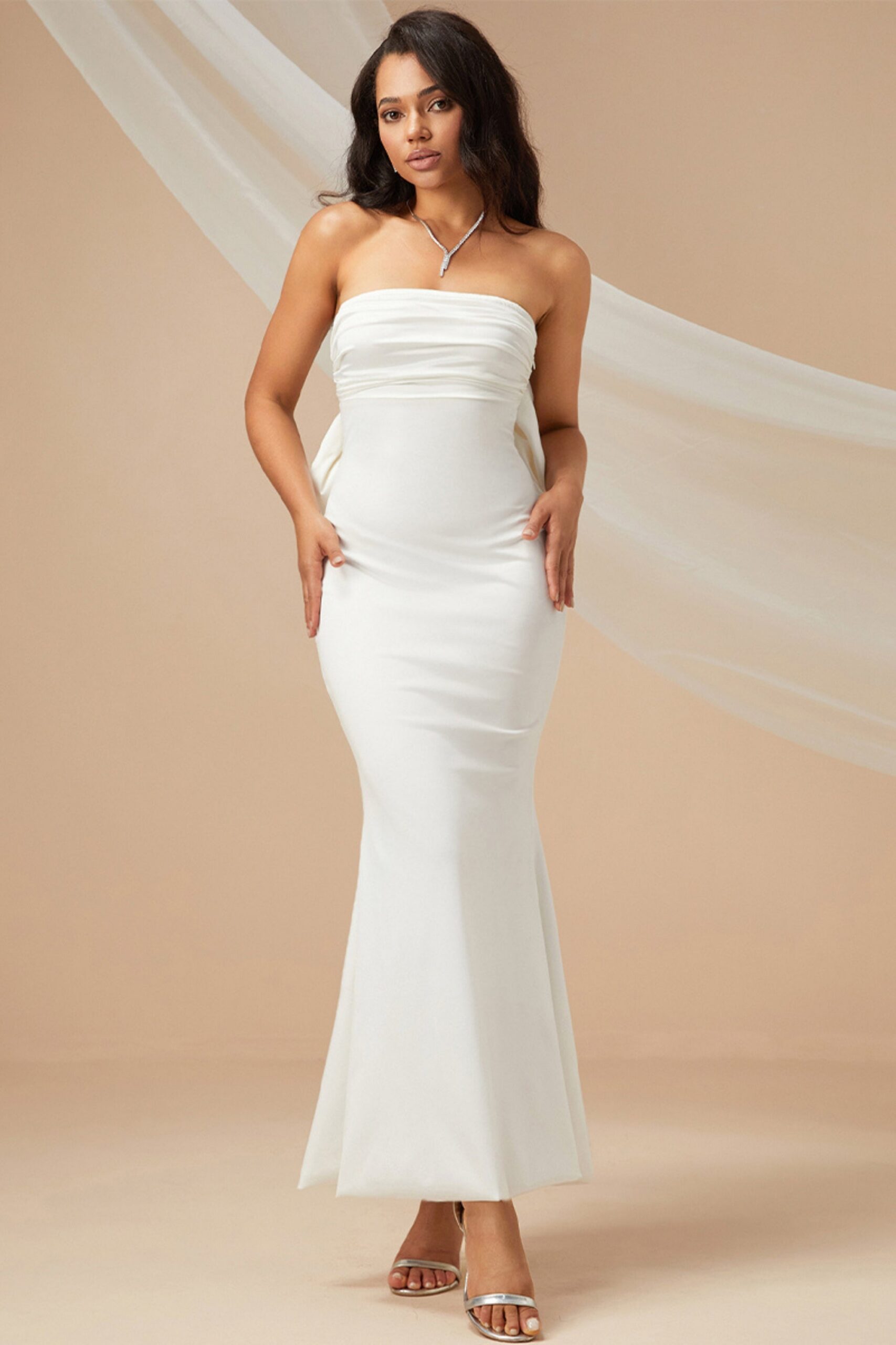 5_ef4f7ceb-f03f-445a-ba18-5440febc697c MERMAID BOW MIDI DRESS, WHITE, WEDDING GUEST