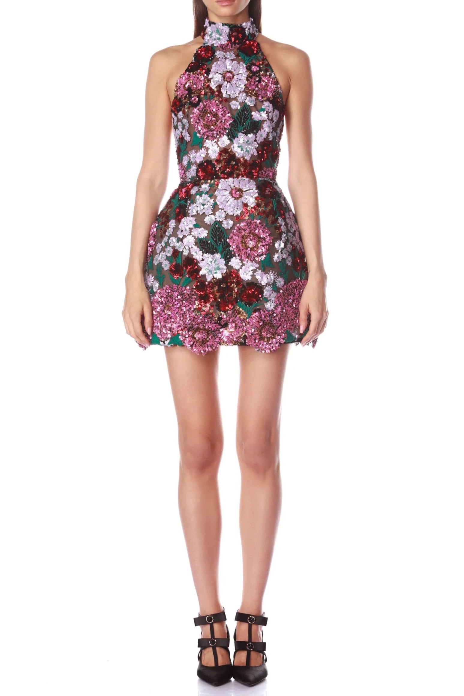 5a5945aa-ce4f-47d2-8271-218b8b4f0768 VIOLET OPEN-BACK EMBROIDERED MINI COCKTAIL DRESS