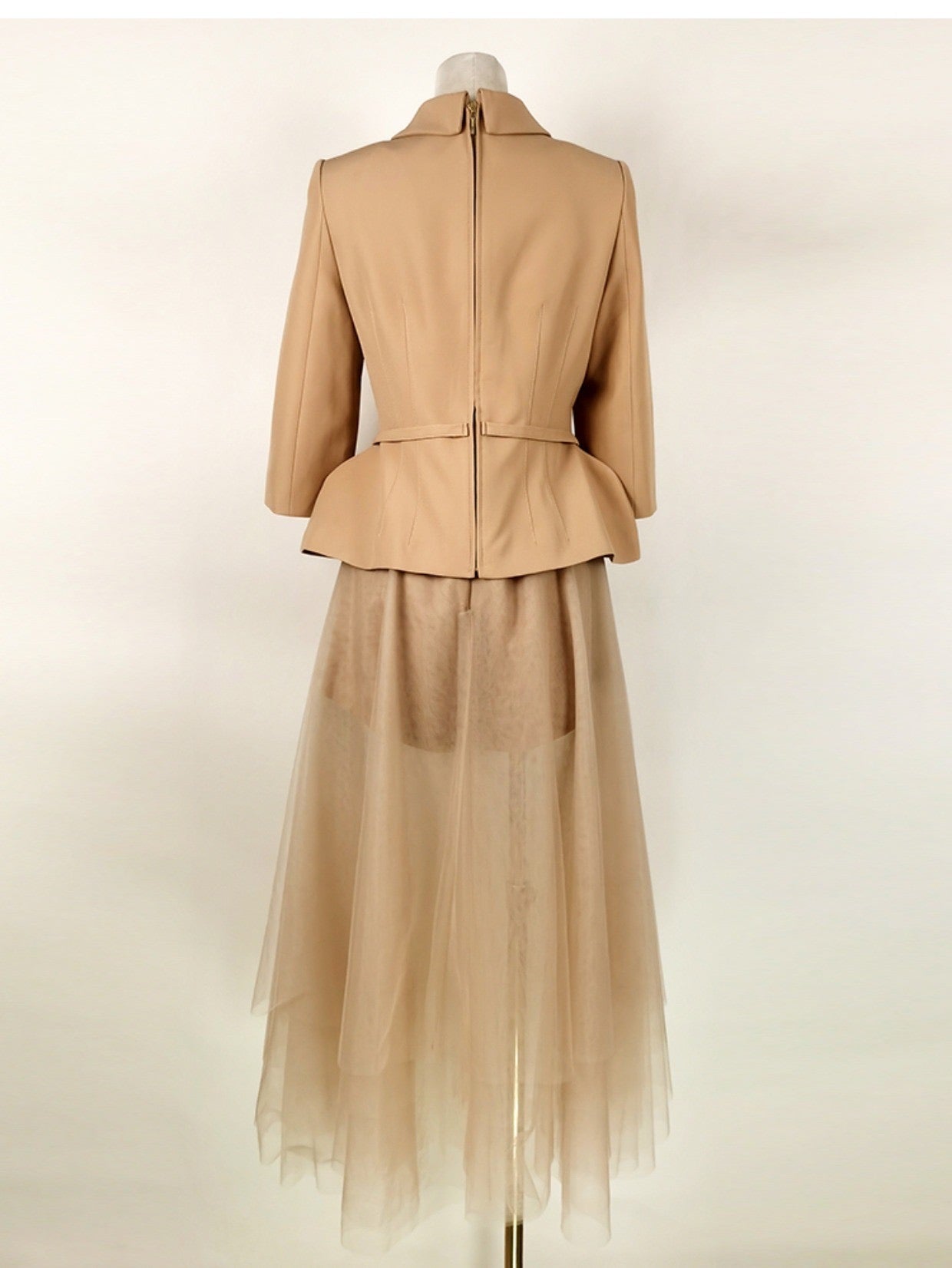 APRICOT LAYERED MIDI DRESS SET
