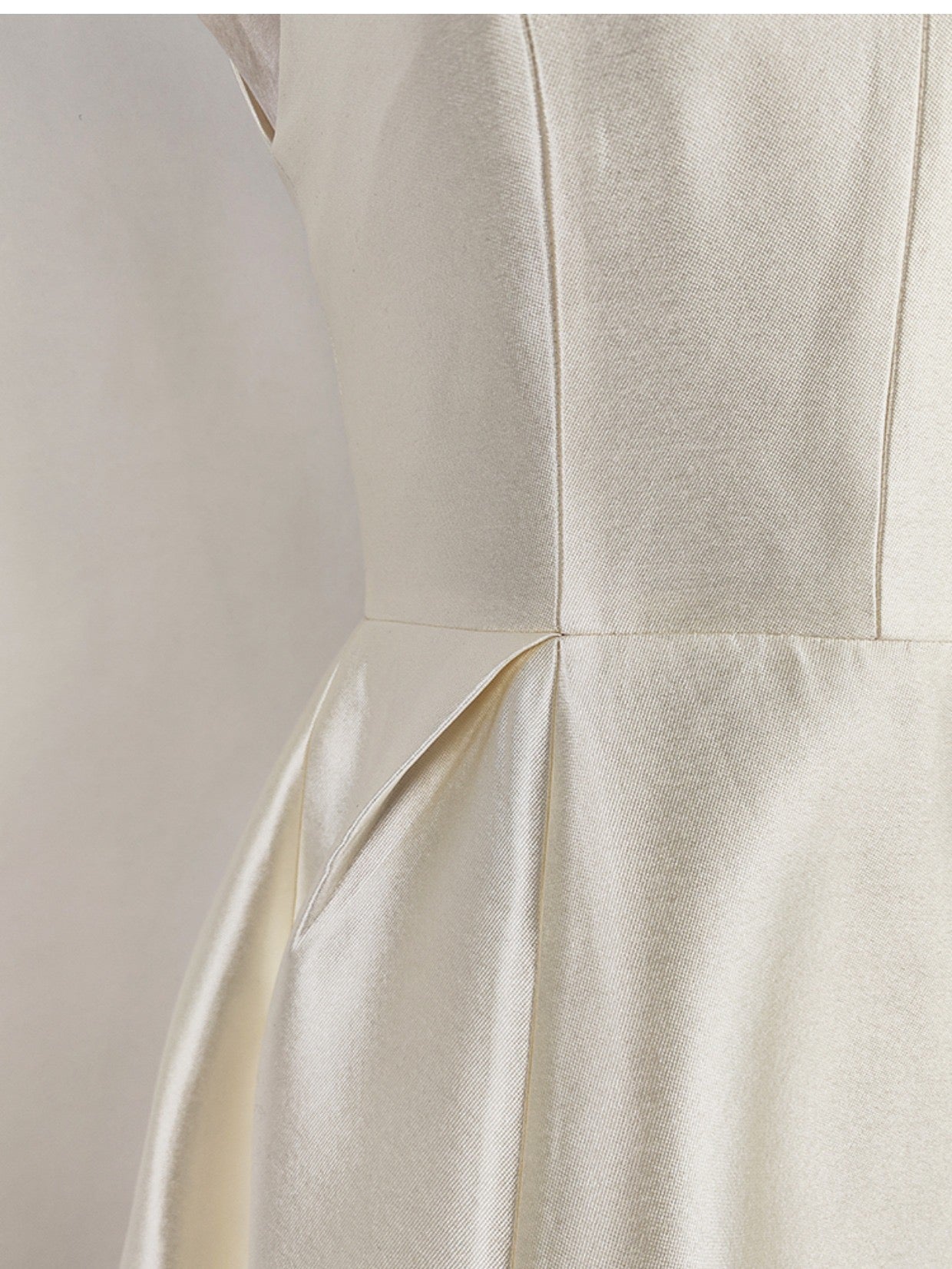 PALOMA A-LINE SLEEVELESS TAFFETA MIDI DRESS