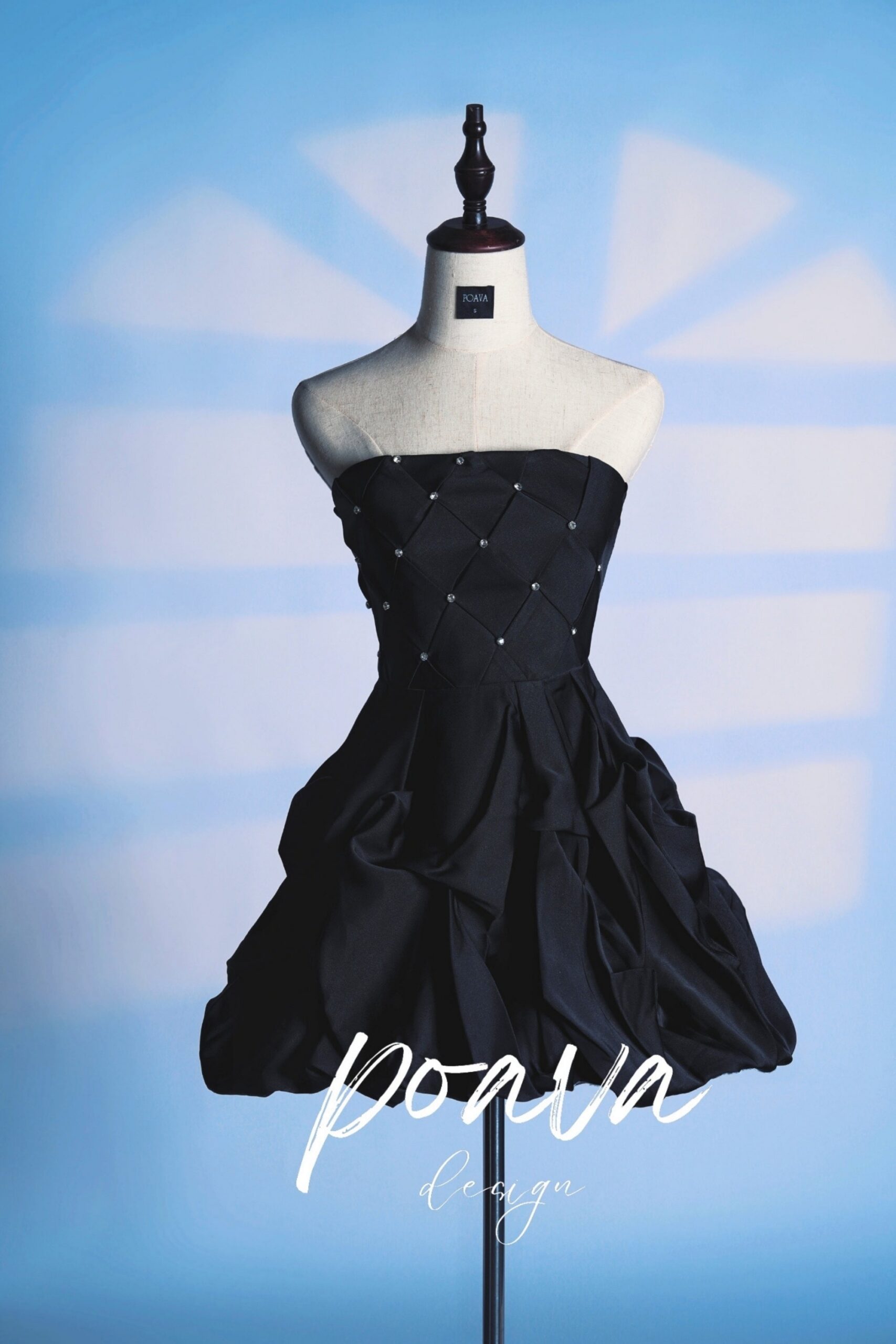 OFF-SHOULDER CRYSTAL MINI DRESS FOR PARTIES