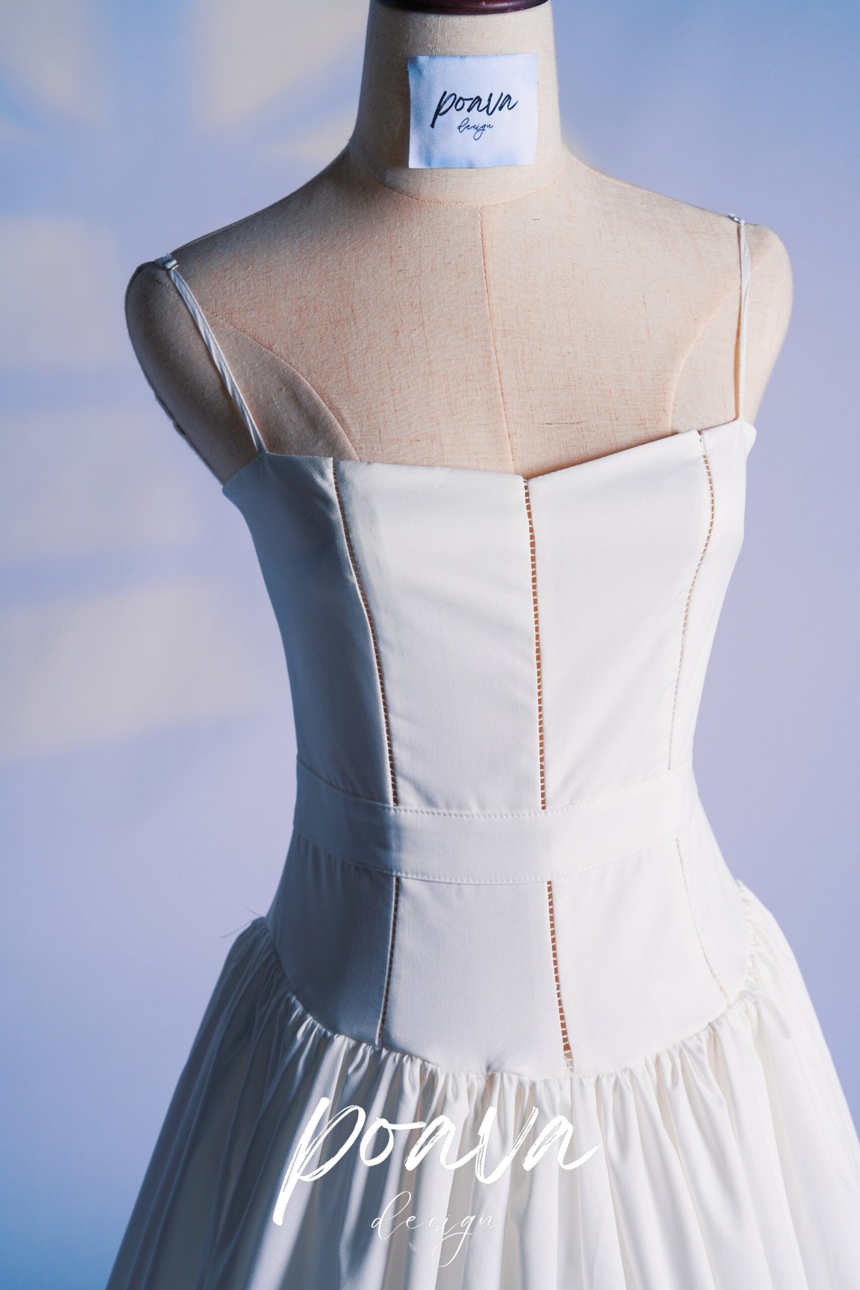 WHITE COTTON MAXI SUNDRESS FOR SUMMER