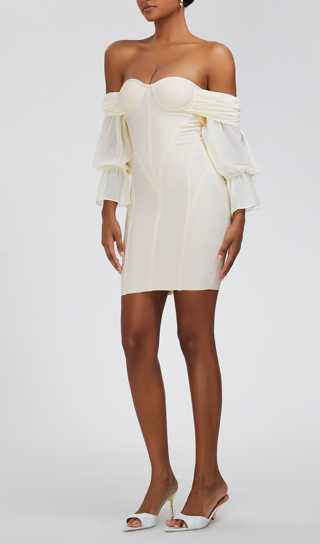 STRAPLESS BANDAGE MINI DRESS FOR PARTY NIGHT