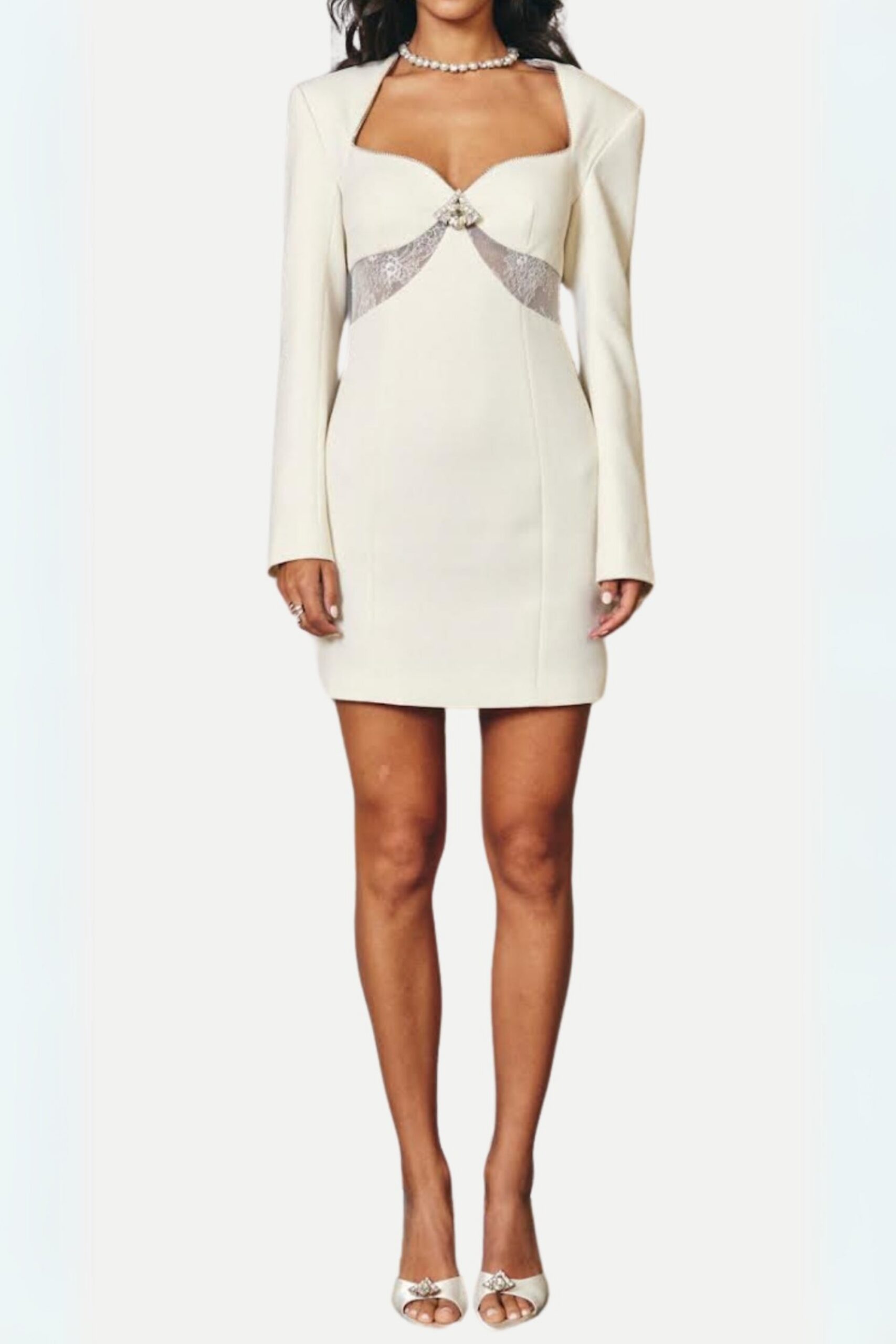 66_1b34b984-6ee0-43f3-ad2b-fbe05a5b1396 WHITE LACE MINI DRESS WITH COLLAR