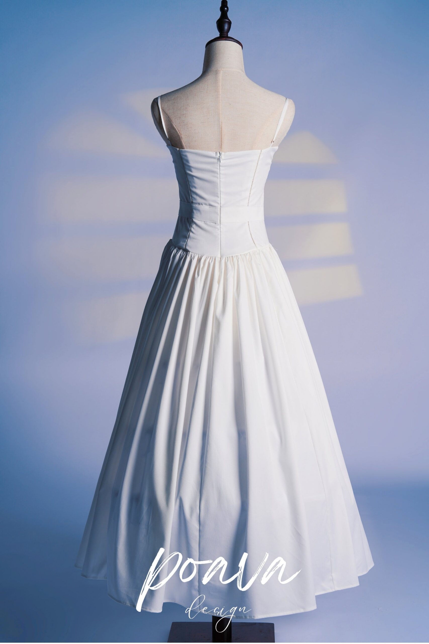 WHITE COTTON MAXI SUNDRESS FOR SUMMER