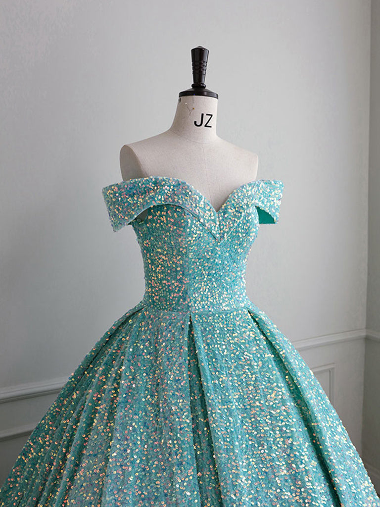 MIDNIGHT BLUE VELVET SEQUIN PROM GOWN