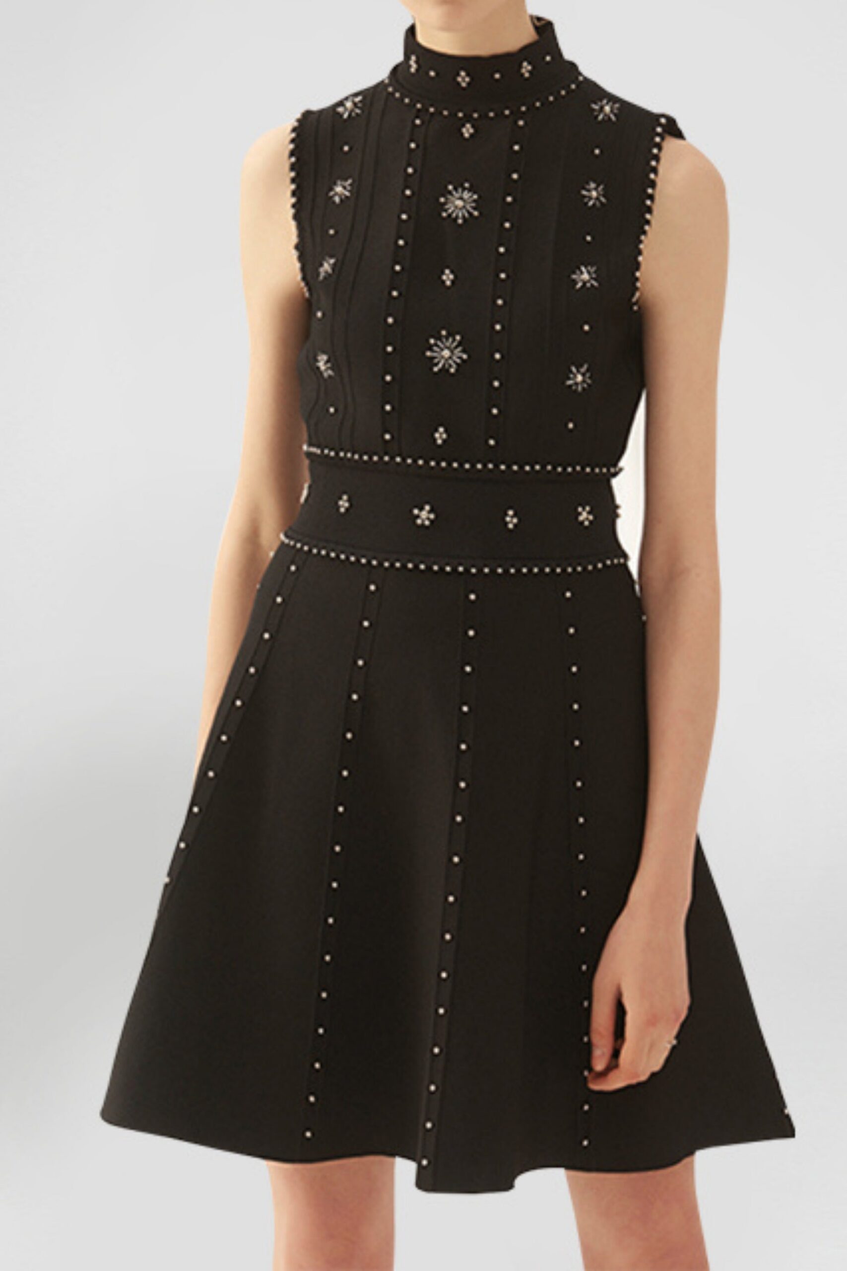 6_0bed0fb1-78af-476e-b9d7-c2b00019da3c EMBELLISHED SLEEVELESS MIDI DRESS BLACK
