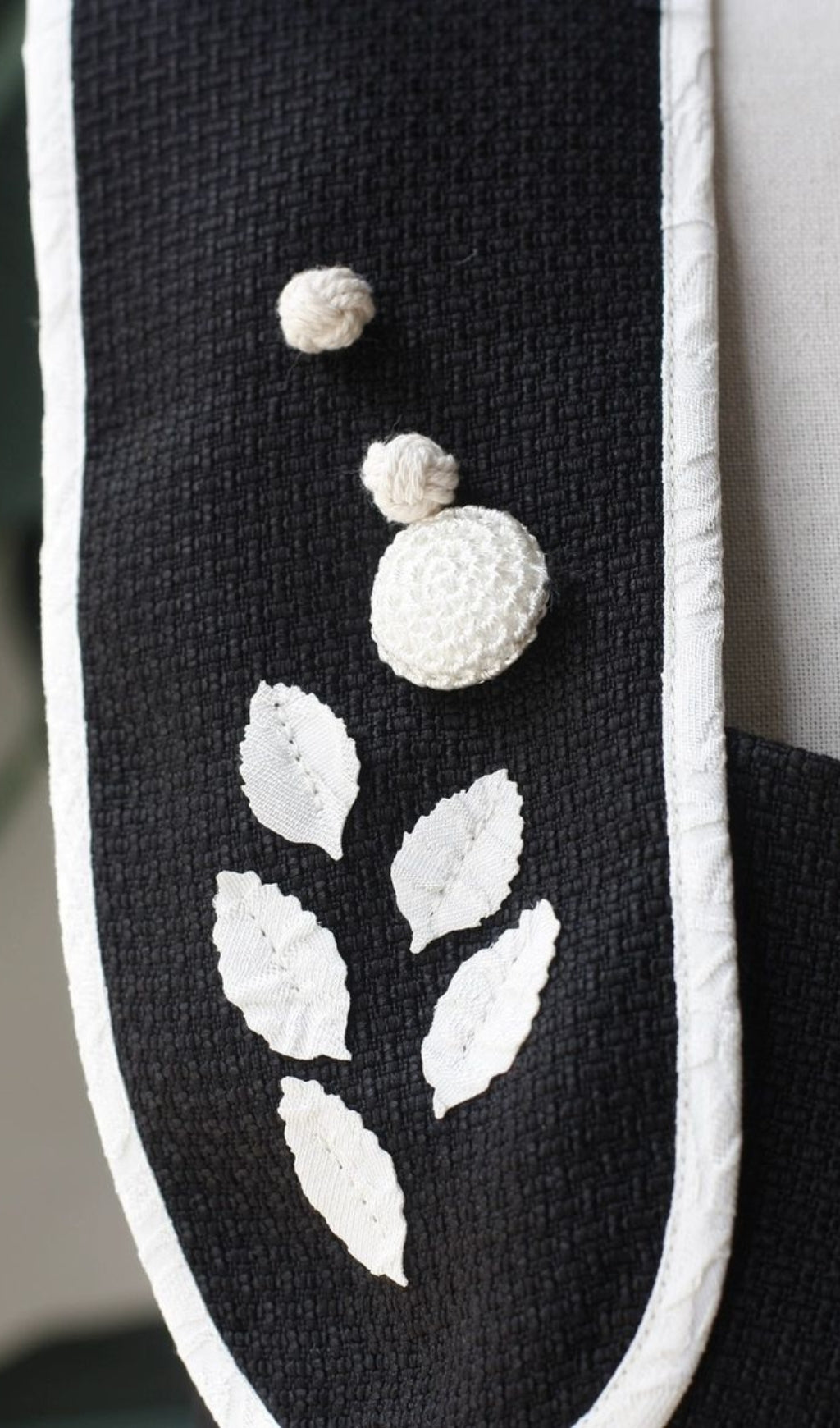 3D FLOWER BUD MINI DRESS BLACK COCKTAIL