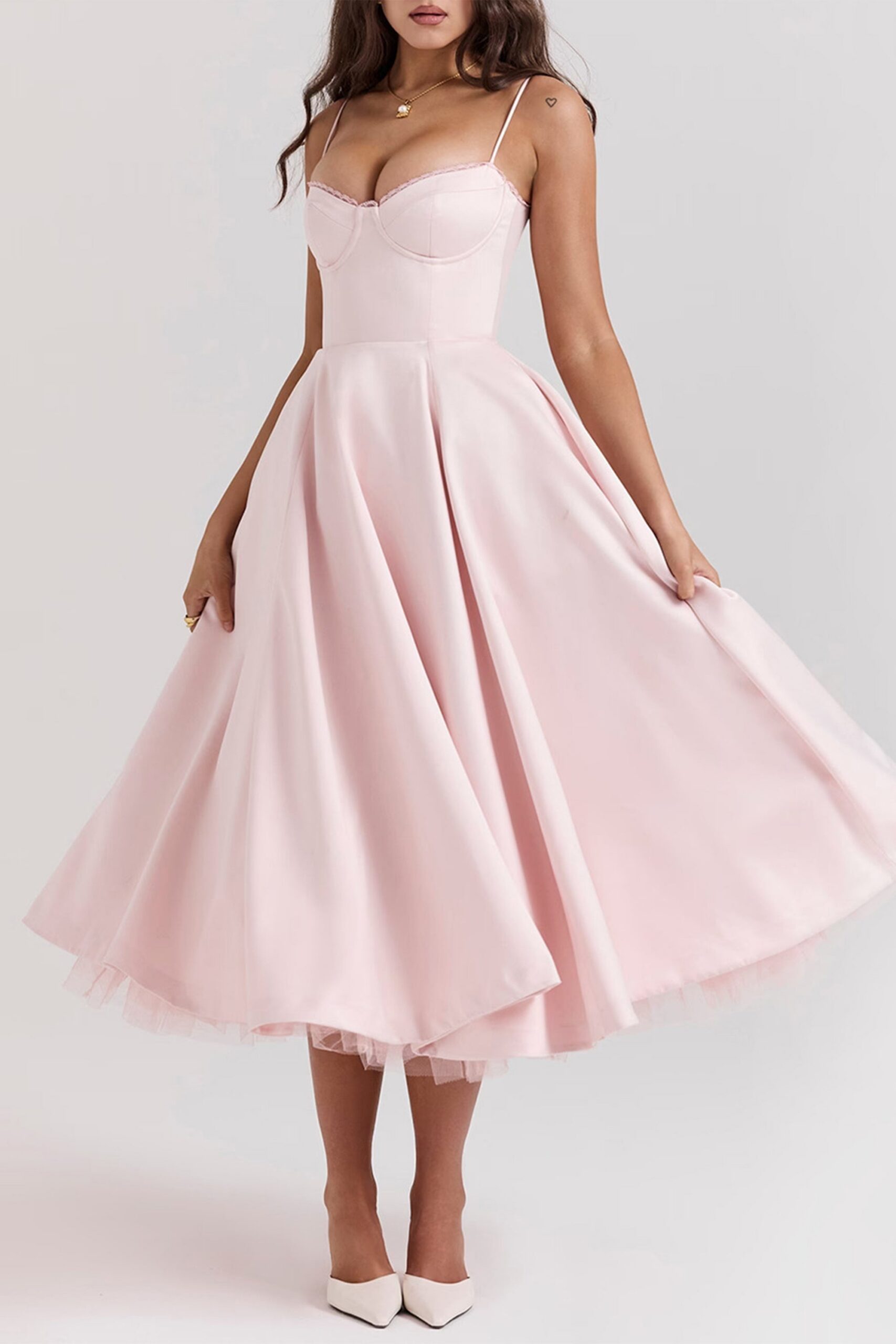 6_1_9c0fcc8b-2b96-40c3-8bfd-10c19a7047aa ANALISSA PINK MESH MIDI DRESS FOR PARTY
