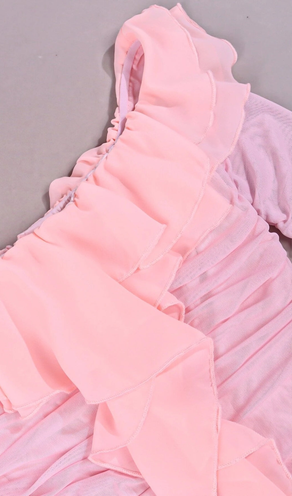 PINK STRAPLESS RUCHED MINI DRESS FOR PARTY