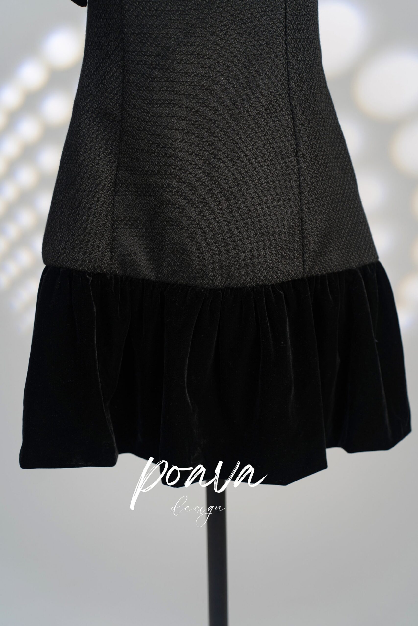 RHINESTONE HALTER MINI DRESS BLACK COCKTAIL