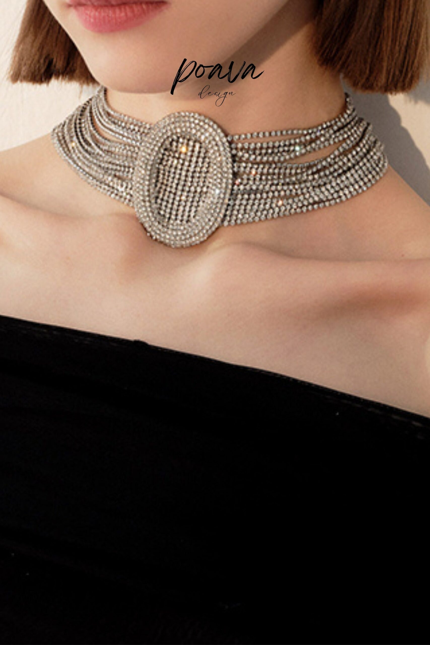 DISTINCTIVE DIAMOND LAYERED NECKLACE FOR EVENTS