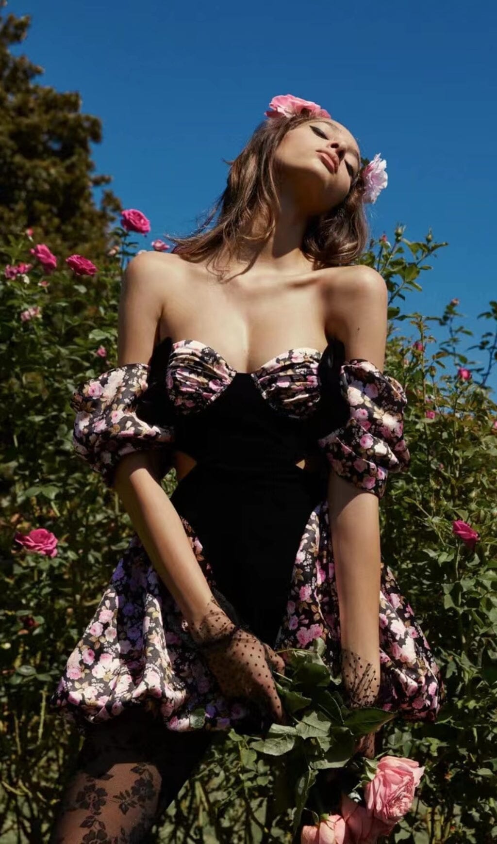 FLORAL OFF-SHOULDER MINI DRESS FOR PARTY