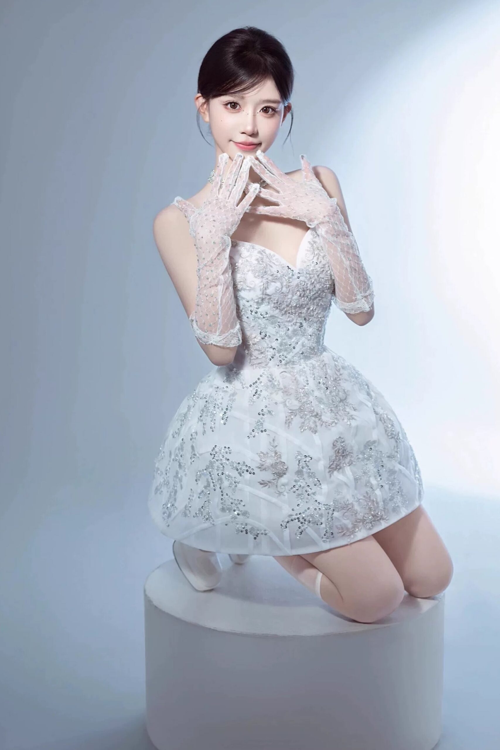 LACE WHITE MINI DRESS FOR WEDDING GUEST