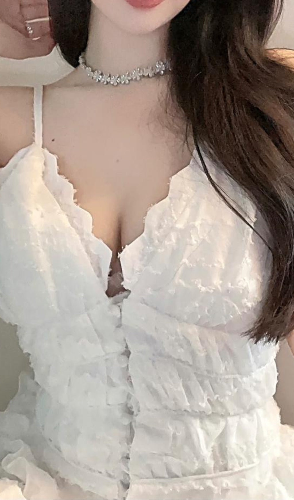 SEXY WHITE BACKLESS STRAP MINI DRESS FOR PARTY
