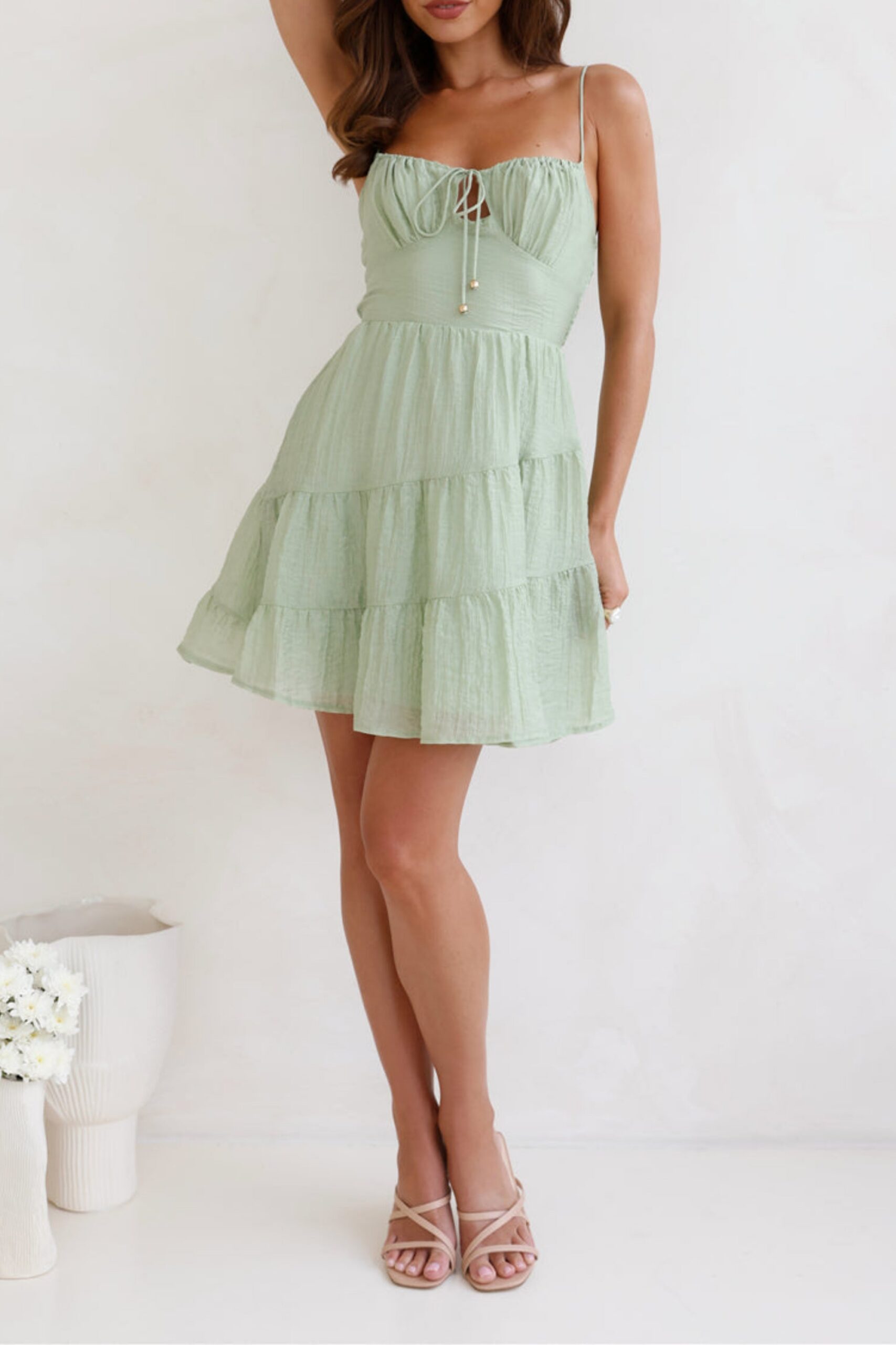6_9e5272f3-61f0-4248-b7d4-681eaa018506 STRAPPY GREEN MINI DRESS FOR PARTIES