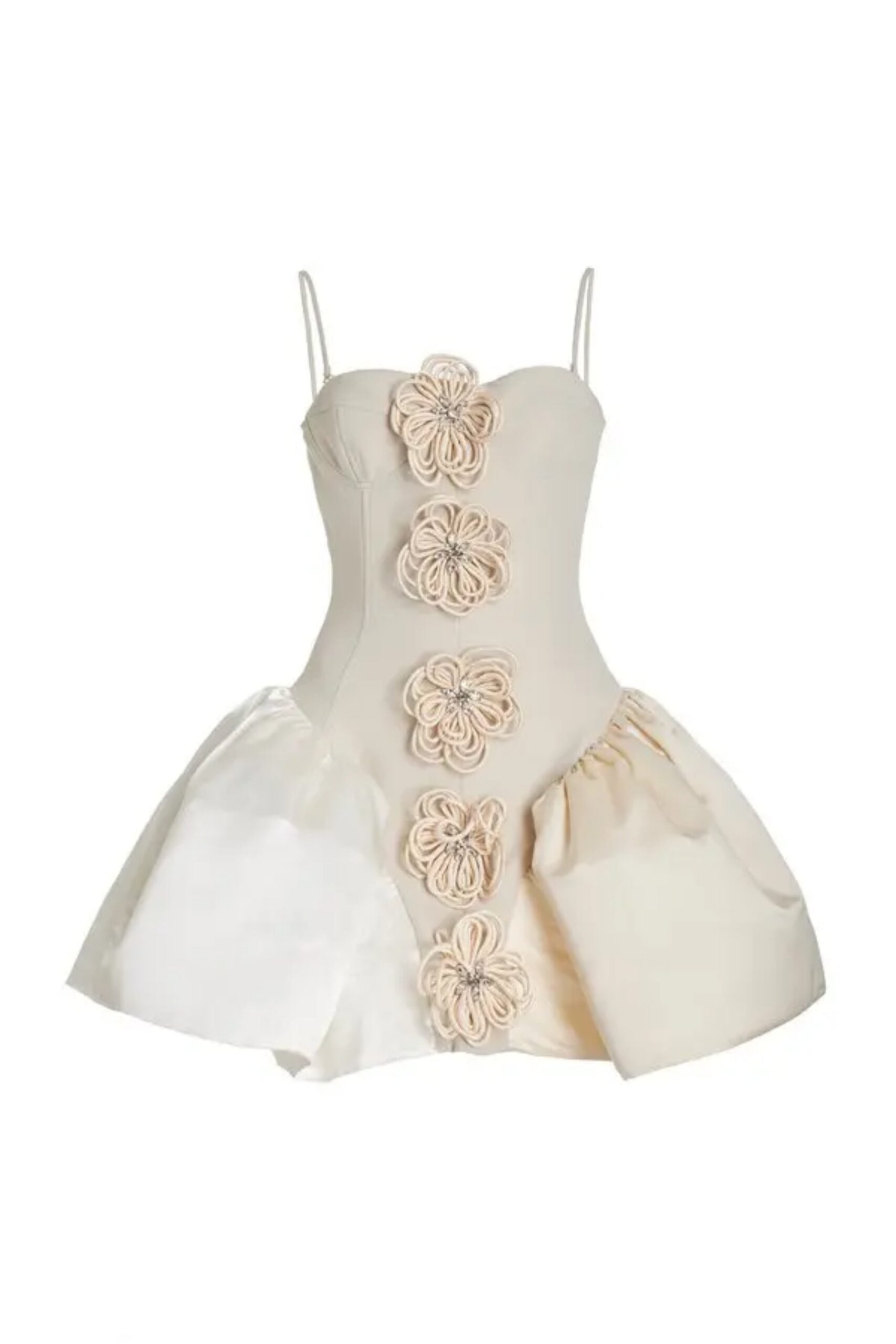 FLORA CYCLONE EMBELLISHED BUSTIER MINI DRESS