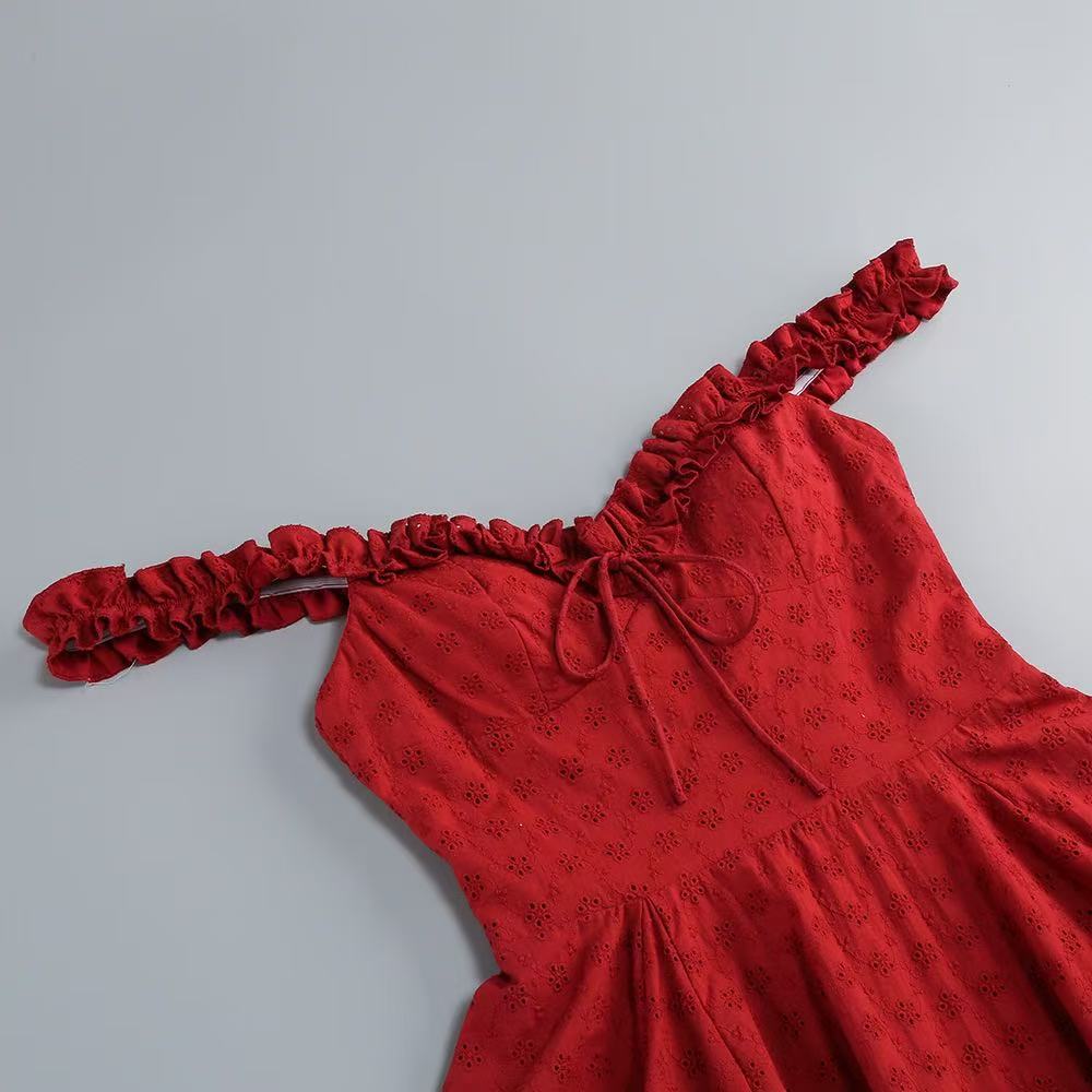 ELVA RED PLAYSUIT - DATE NIGHT BODYCON