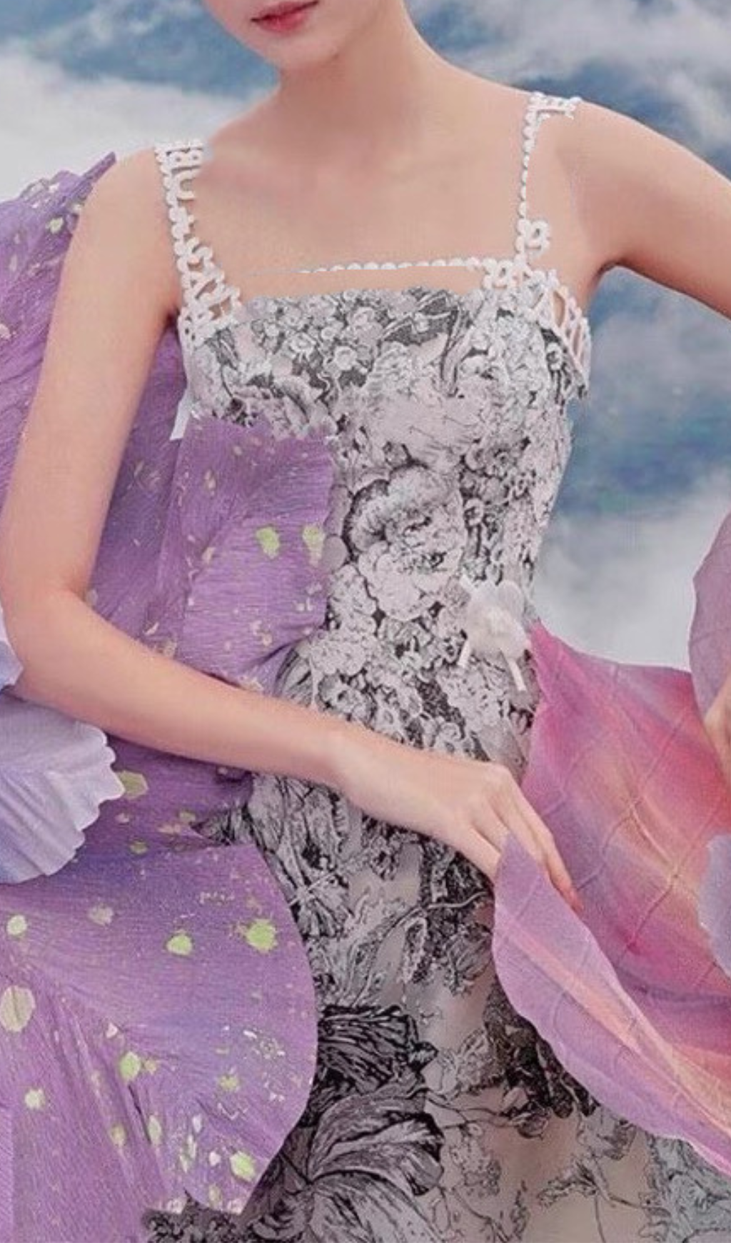 FLORAL STRAPLESS BACKLESS MIDI DRESS FOR PARTY