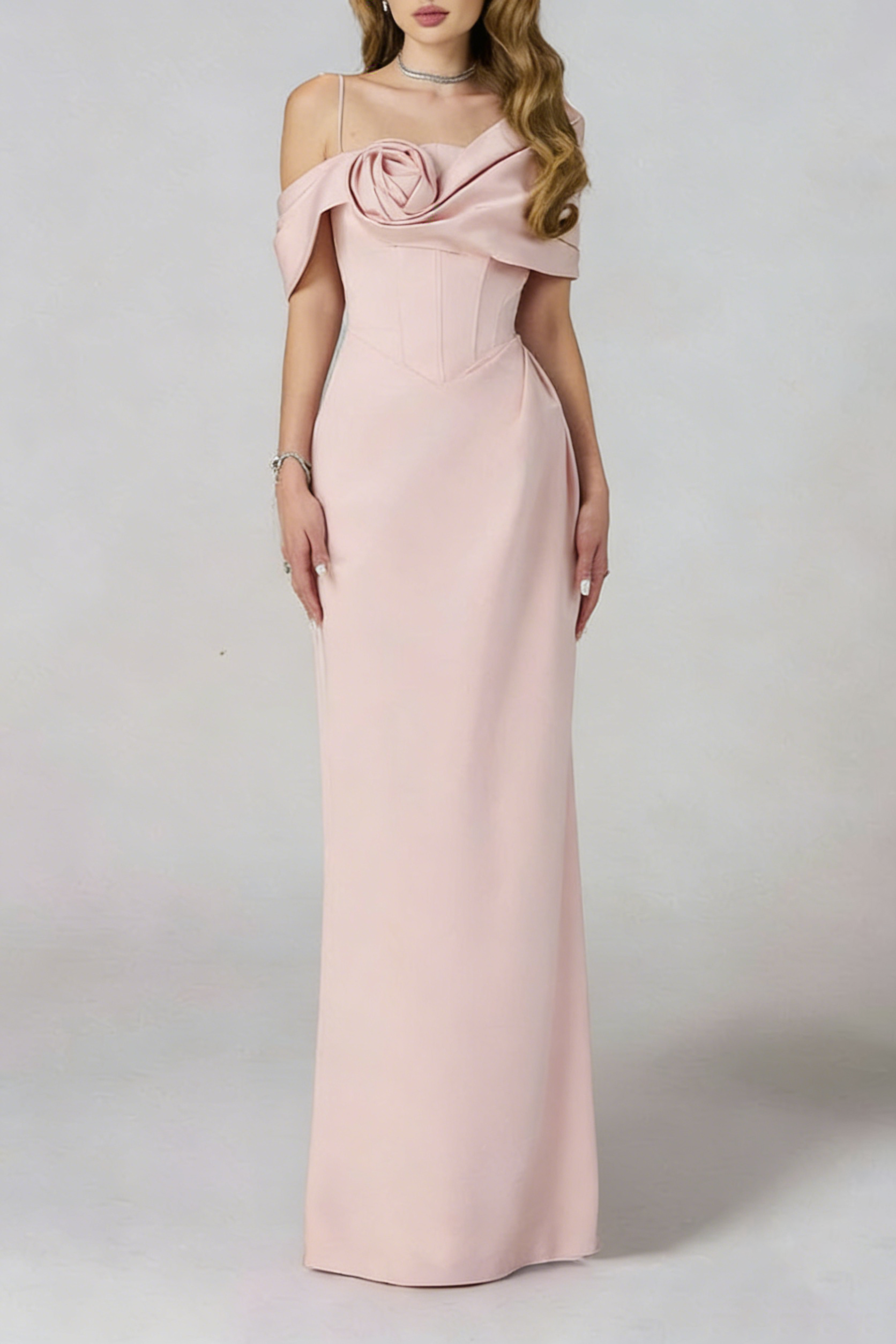 LEONA ASYMMETRIC SHEATH MAXI DRESS FOR EVENTS