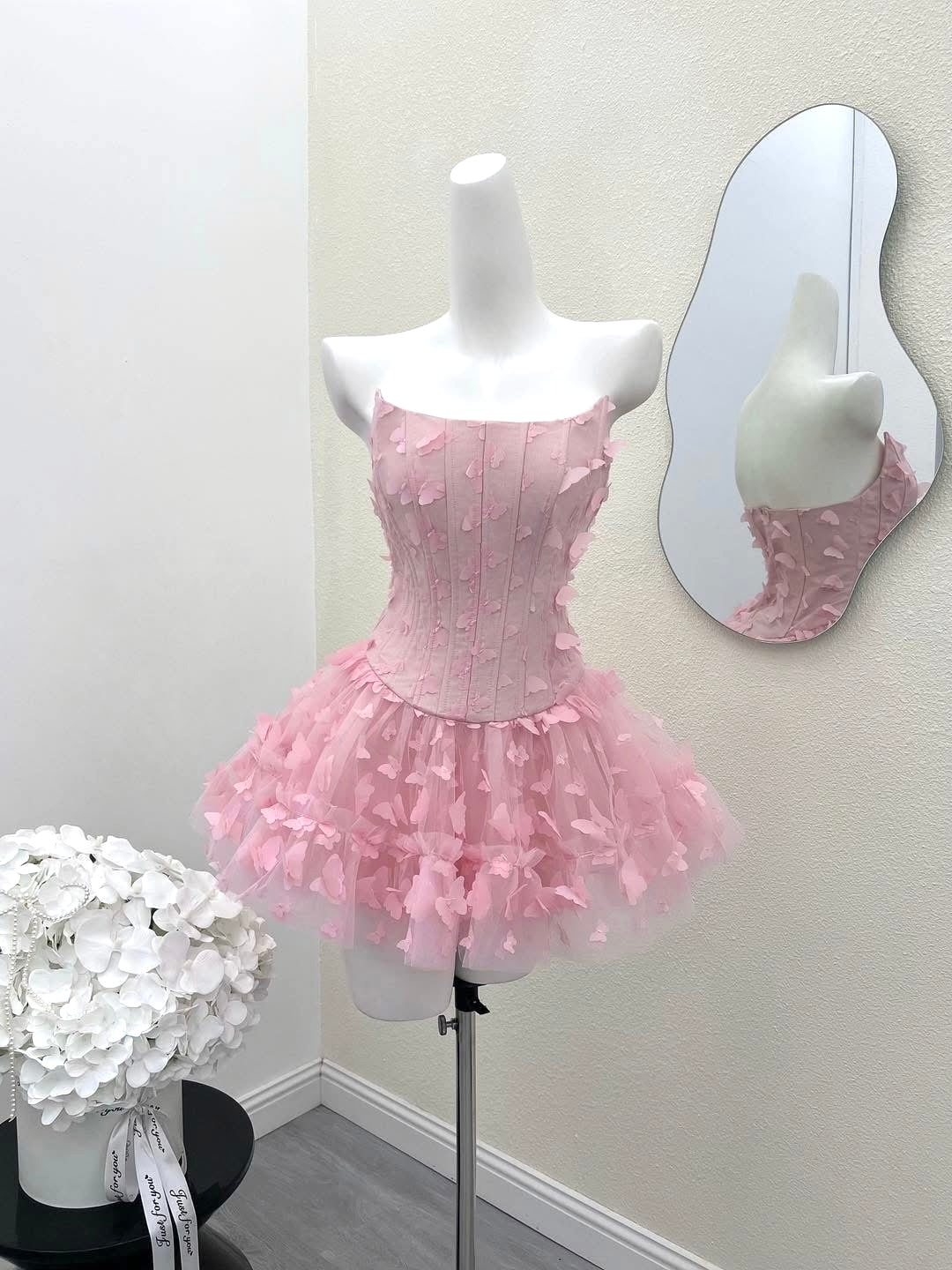ADARA BUTTERFLY CORSET MINI DRESS FOR PARTY