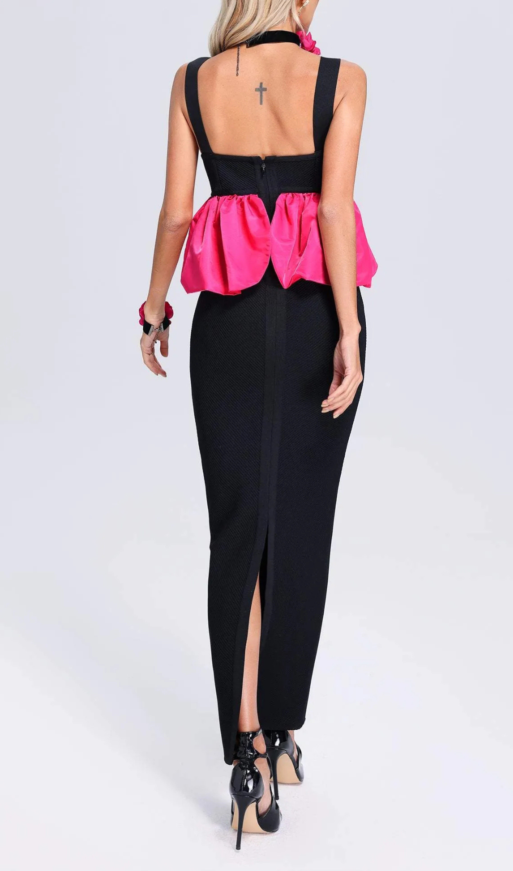 HALTER BANDAGE MAXI DRESS FOR PARTY