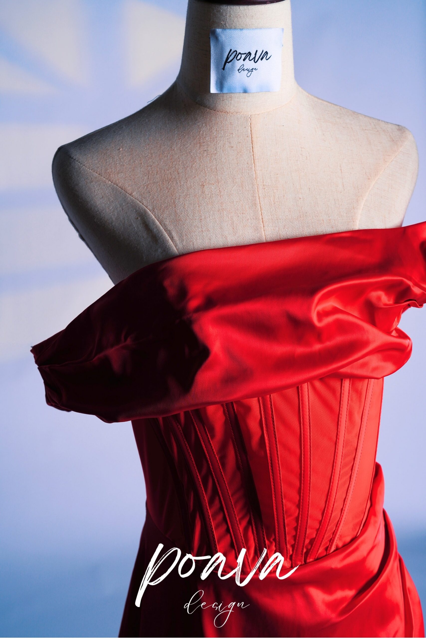 SATIN RUFFLE RED MINI DRESS FOR PARTY