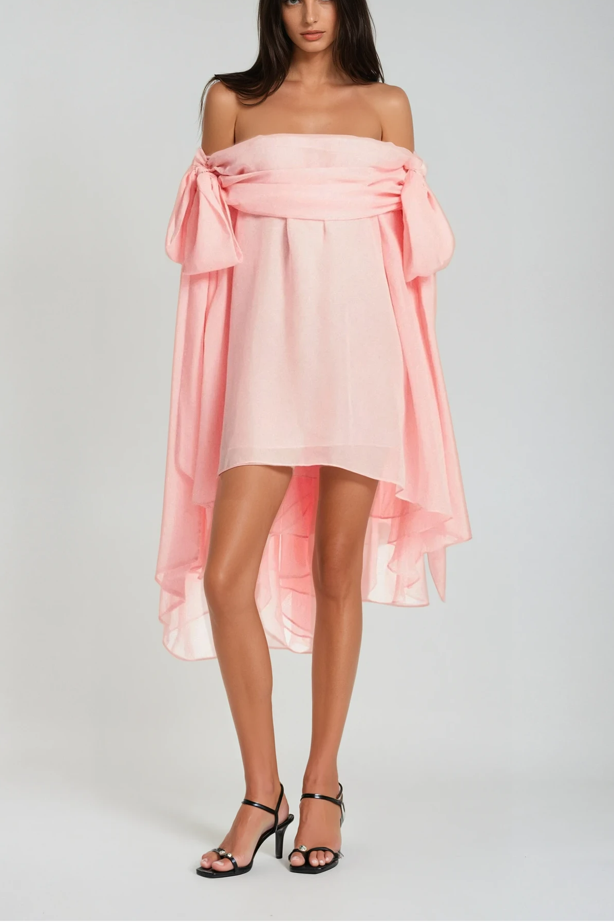 79a162d6-20ca-4362-9684-c974b288aded-Carolyn-Studio_1 PINK OFF-SHOULDER MINI DRESS & SHORTS SET